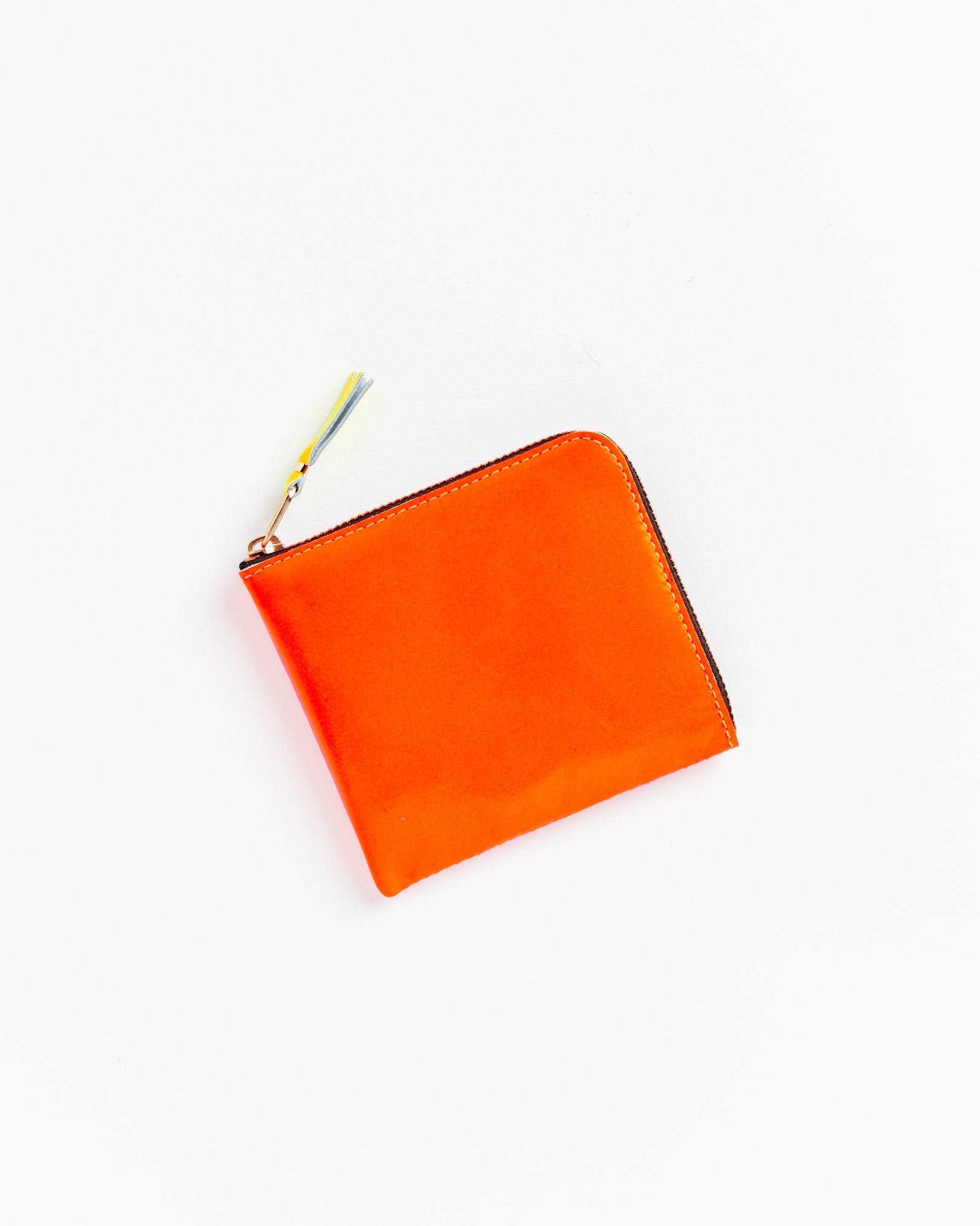 Super Fluo Half Zip Wallet in Orange/Pink