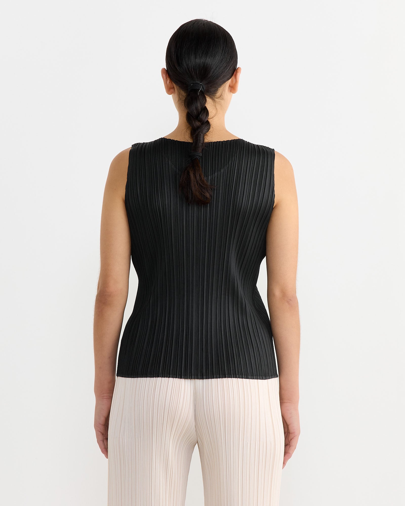 Issey Miyake Pleats Please Basics JK101 Tank Top Black - Black / 3 (233761)