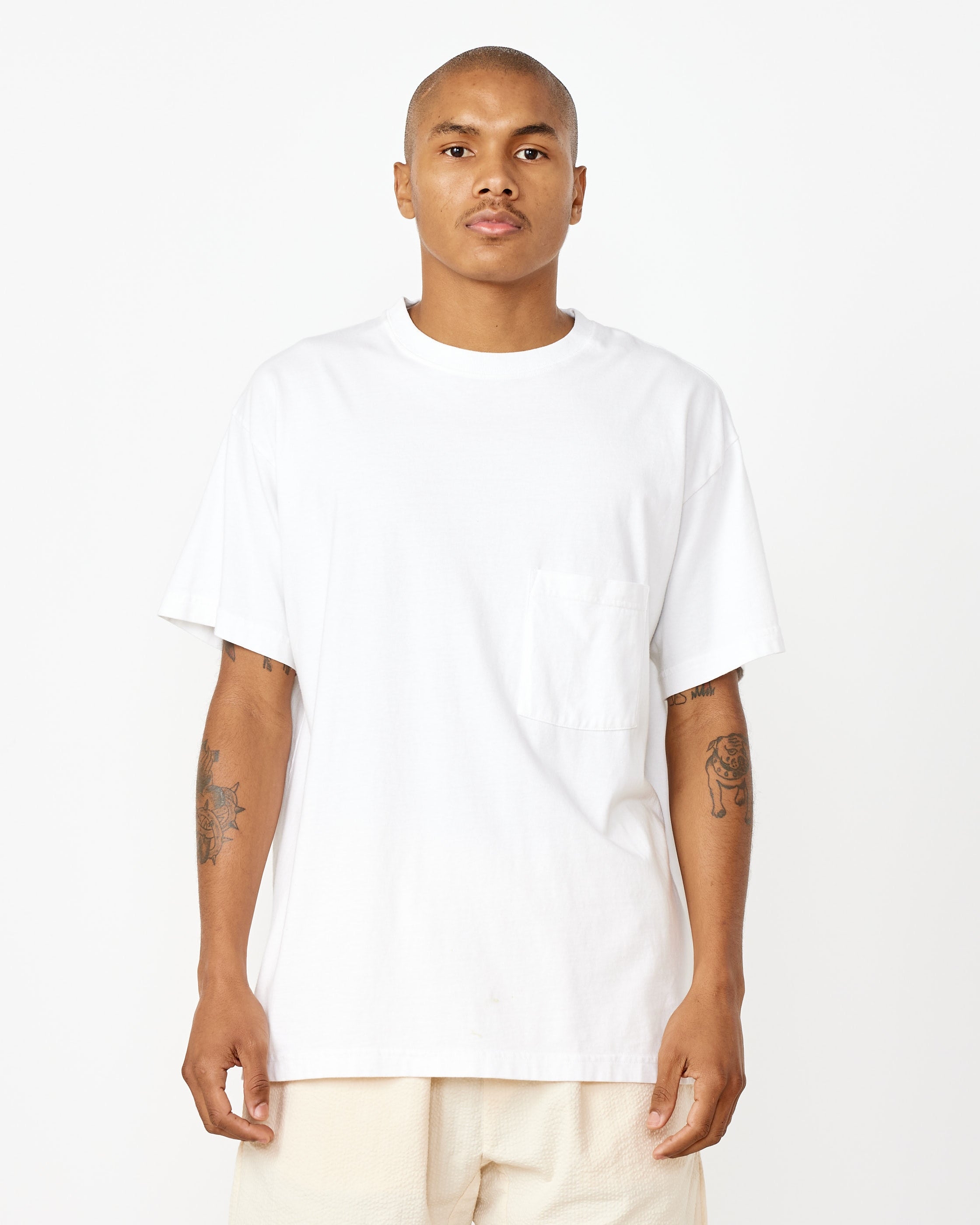 Big Pocket Tee in White