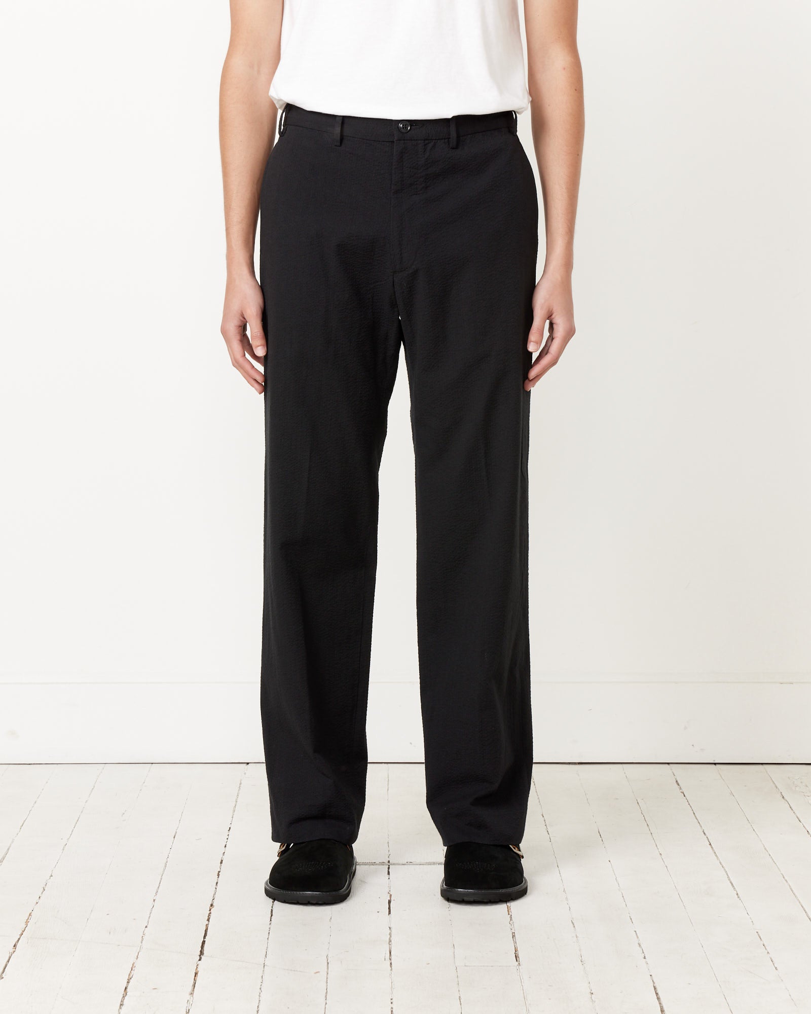 West Coast Seersucker Pant in Black