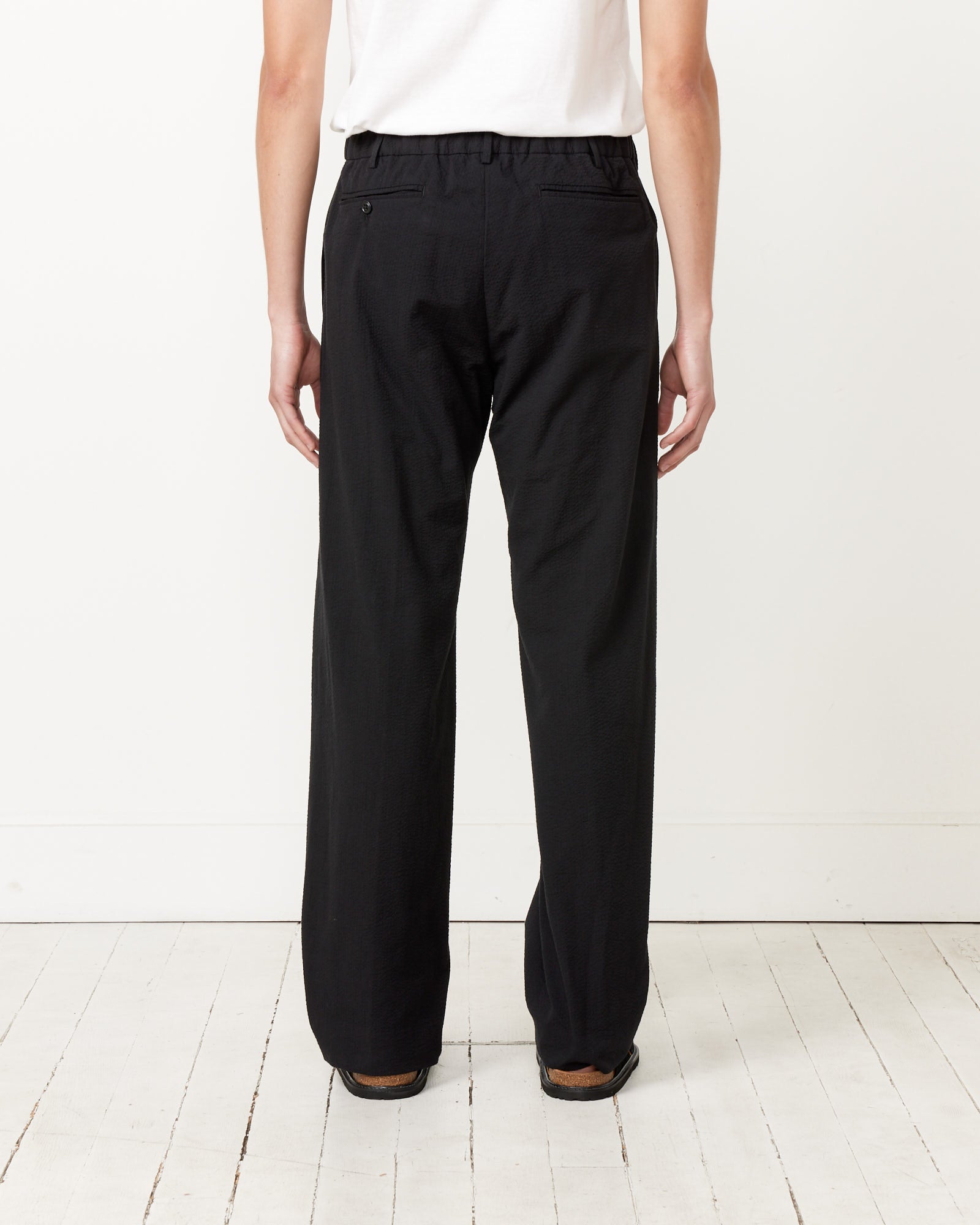 West Coast Seersucker Pant in Black