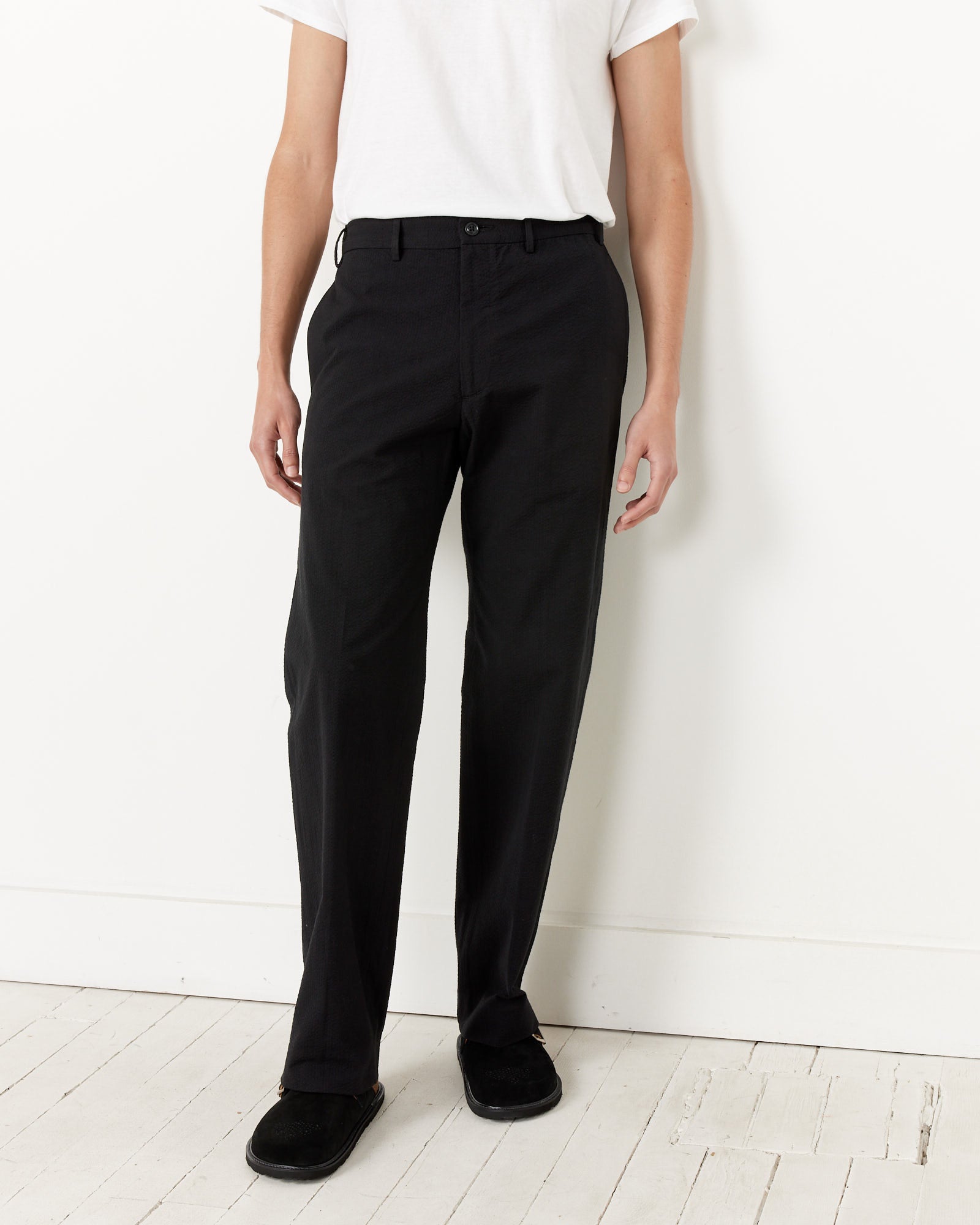 West Coast Seersucker Pant in Black