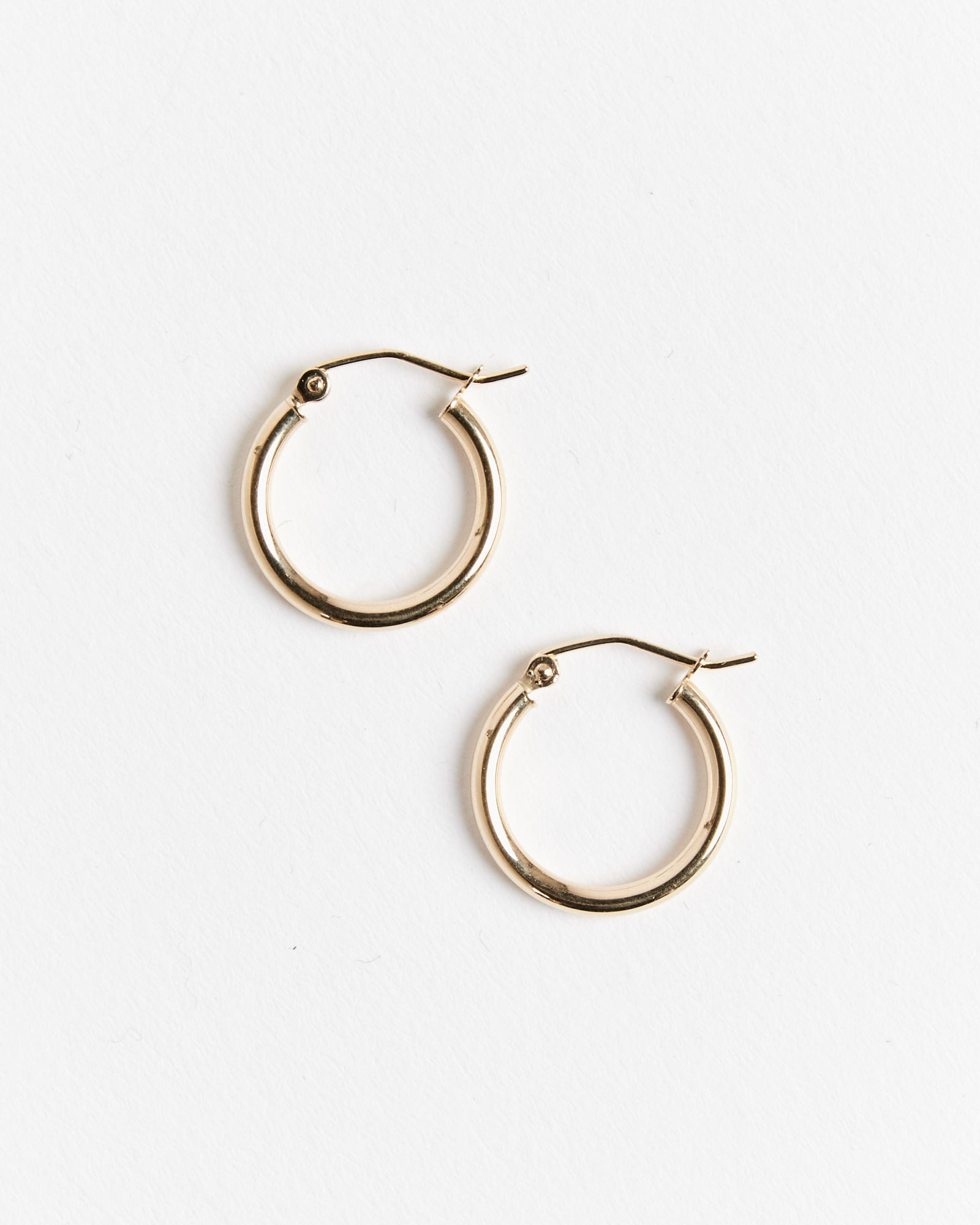 Simple Hoop Earrings 14k Yellow Gold - Default Title (249454)