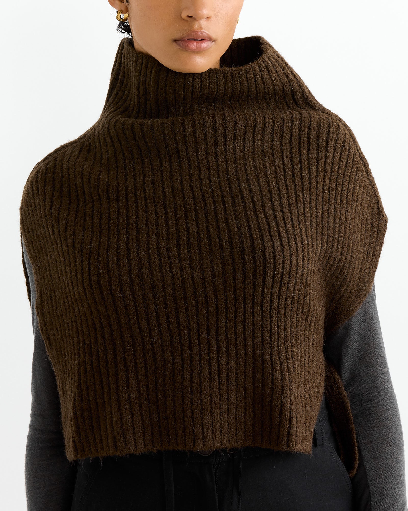 Neck Warmer in Olive Brown