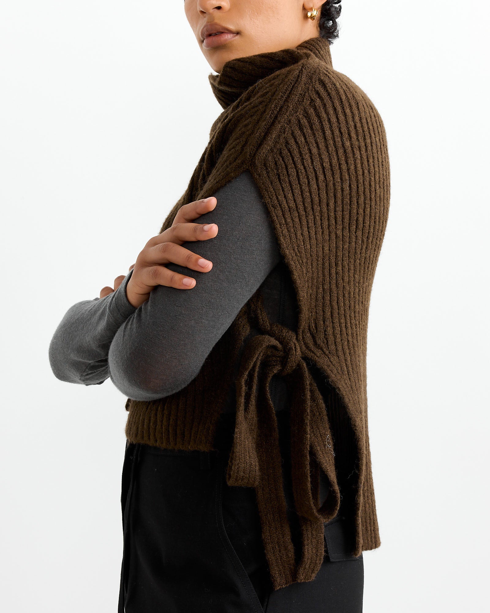 Neck Warmer in Olive Brown