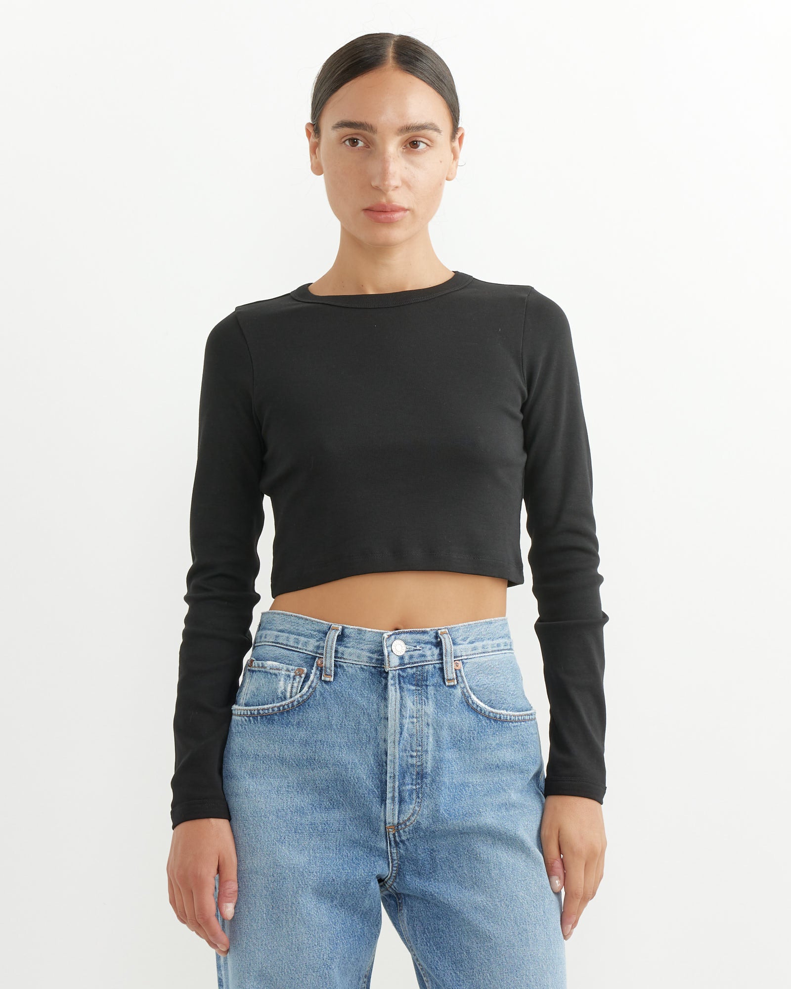 Max Crop Tee - Black / XS (250769)