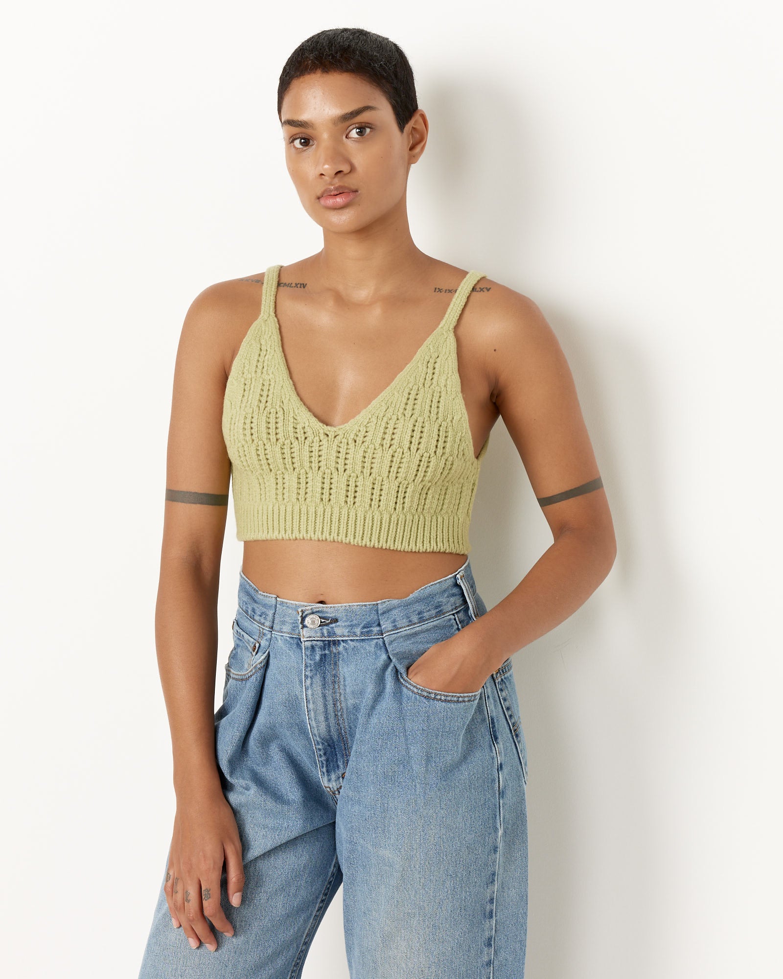 Wool Rib Knit Camisole