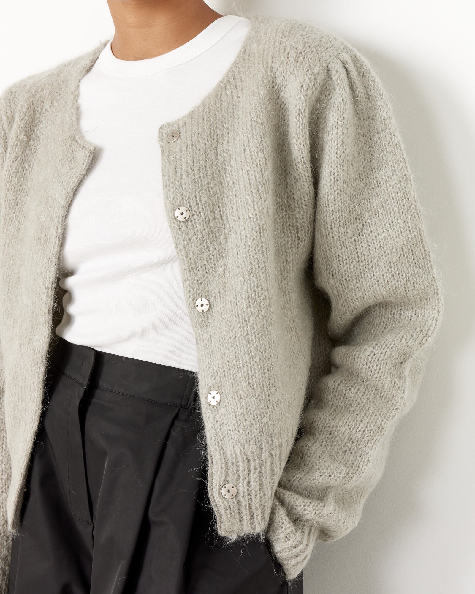 Amomento Grandma Cardigan - Light Grey / 1 (251247)