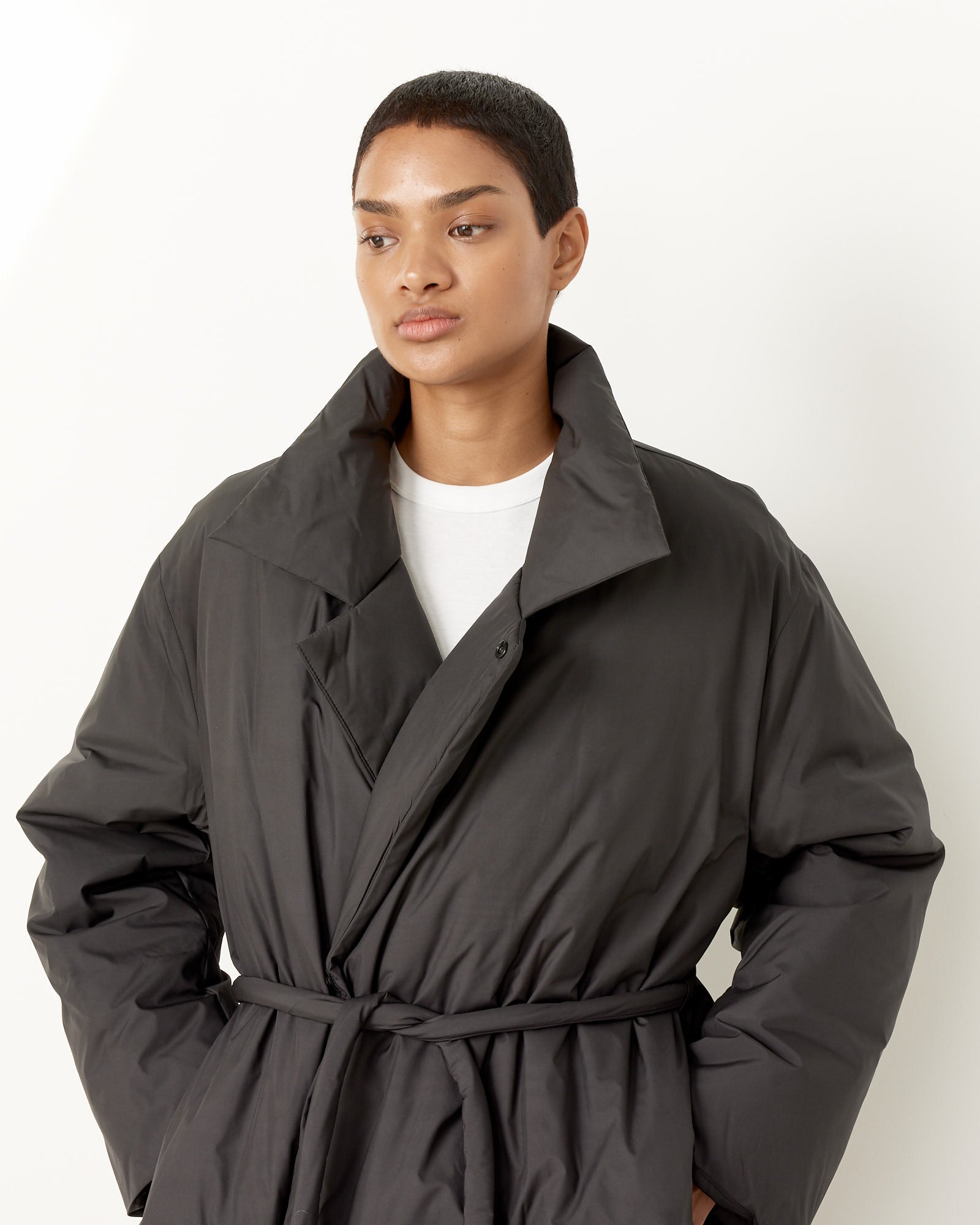 Amomento Down Puffer Long Coat - Black / S (251251)