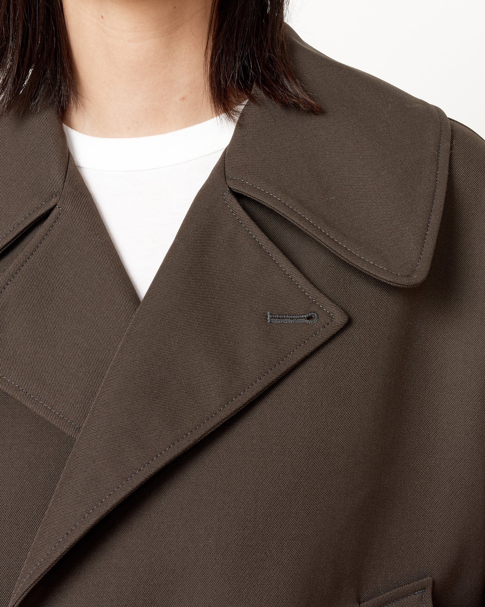 Lemaire Short Trench Blouson - Dark Brown / 38 (251911)