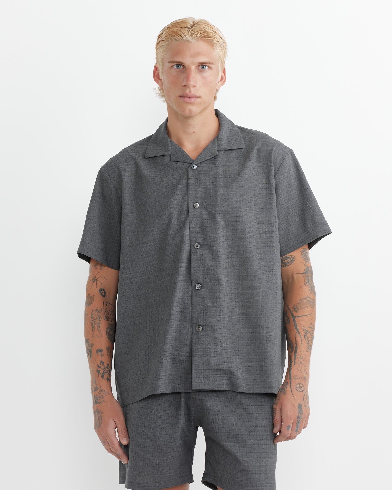 Haus Shirt in Air Mesh Grey