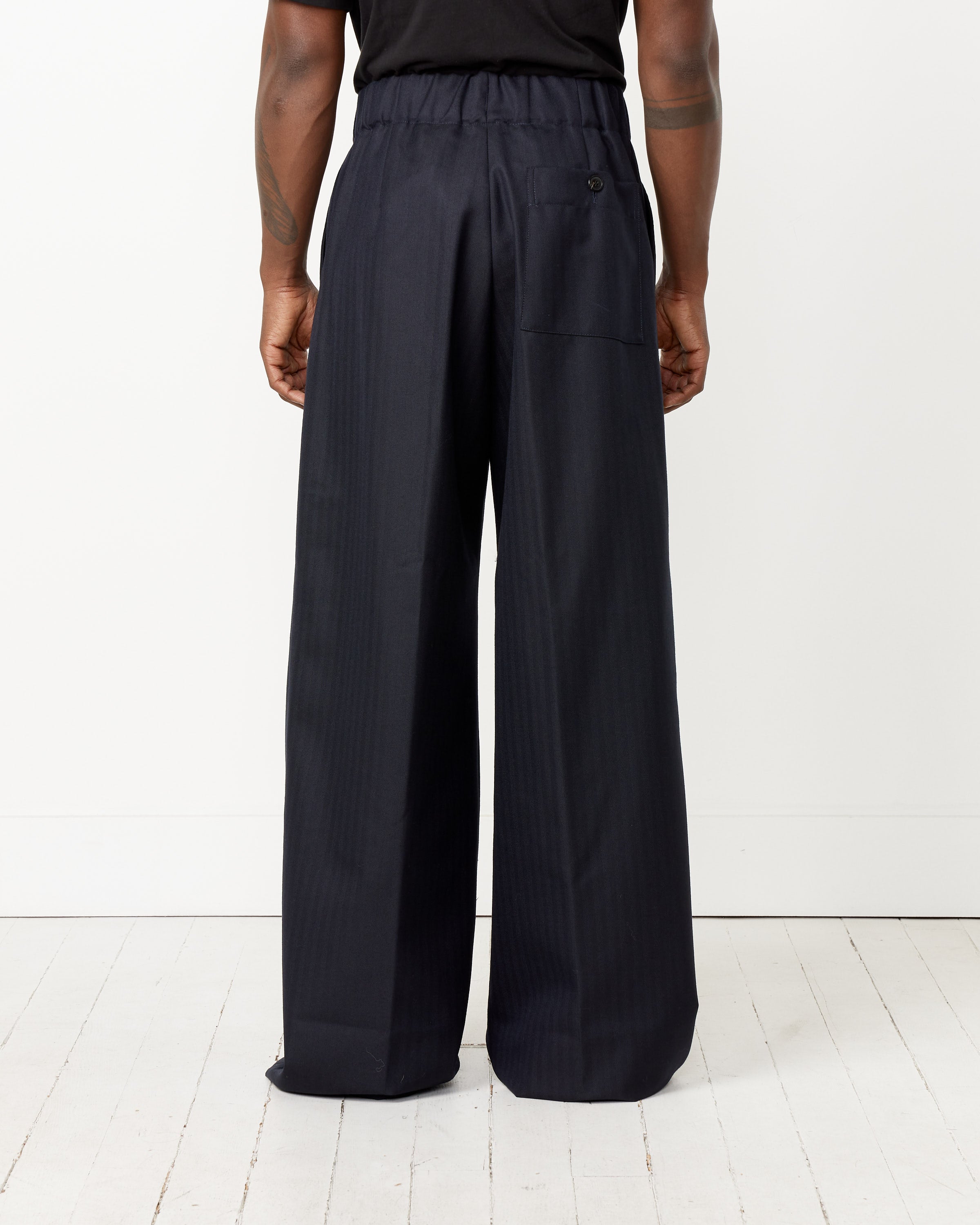 Herringbone Wide Pants