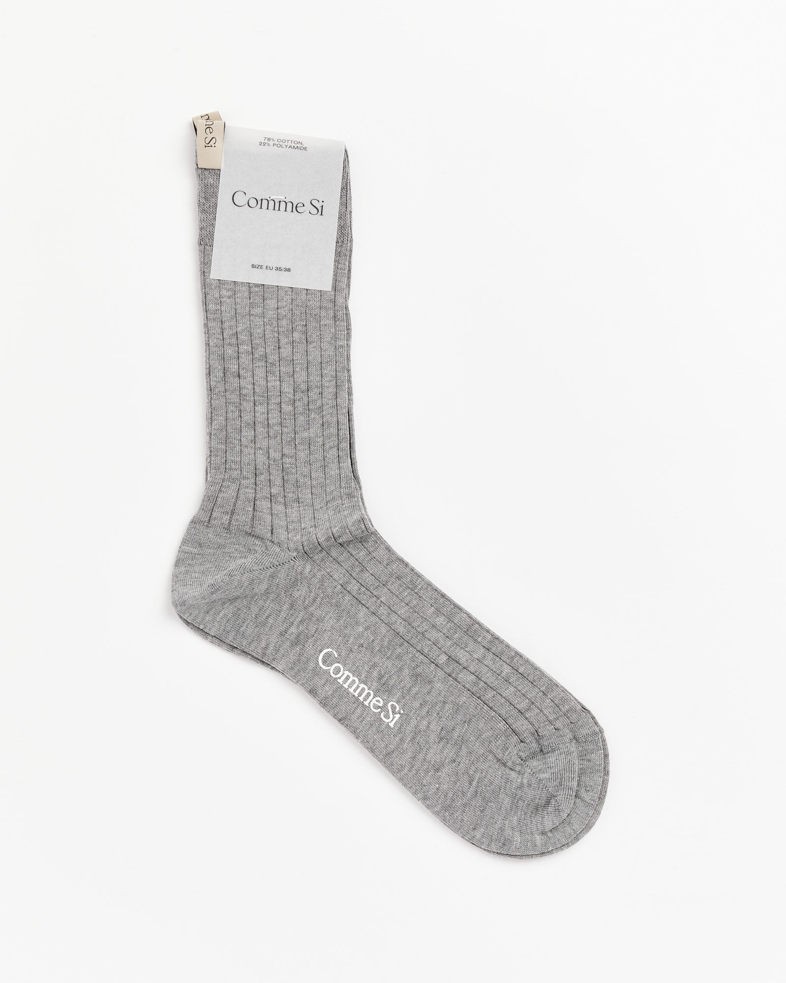 The Yves Socks in Heather Grey