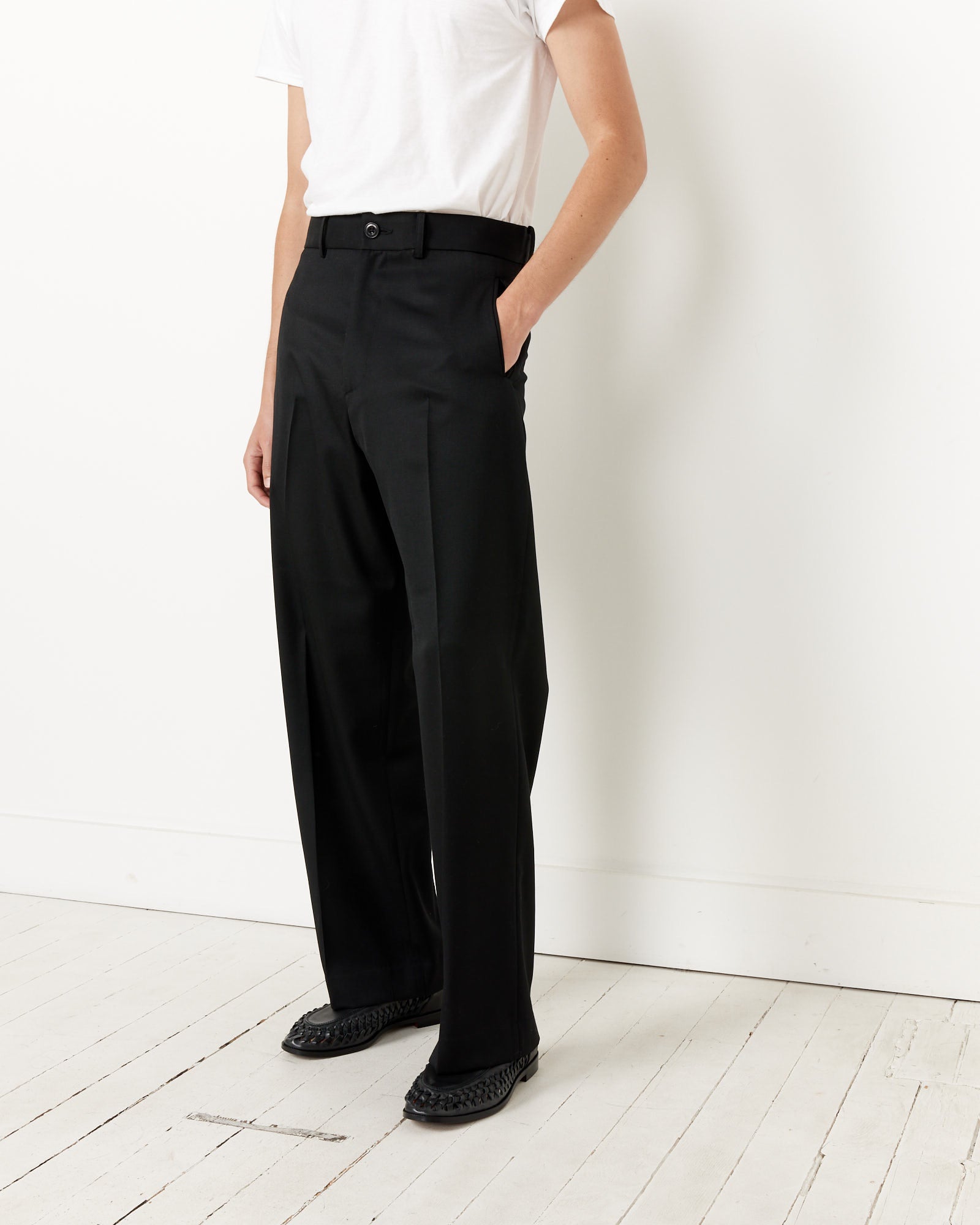 Jazz Pant Wool Gabardine in Black