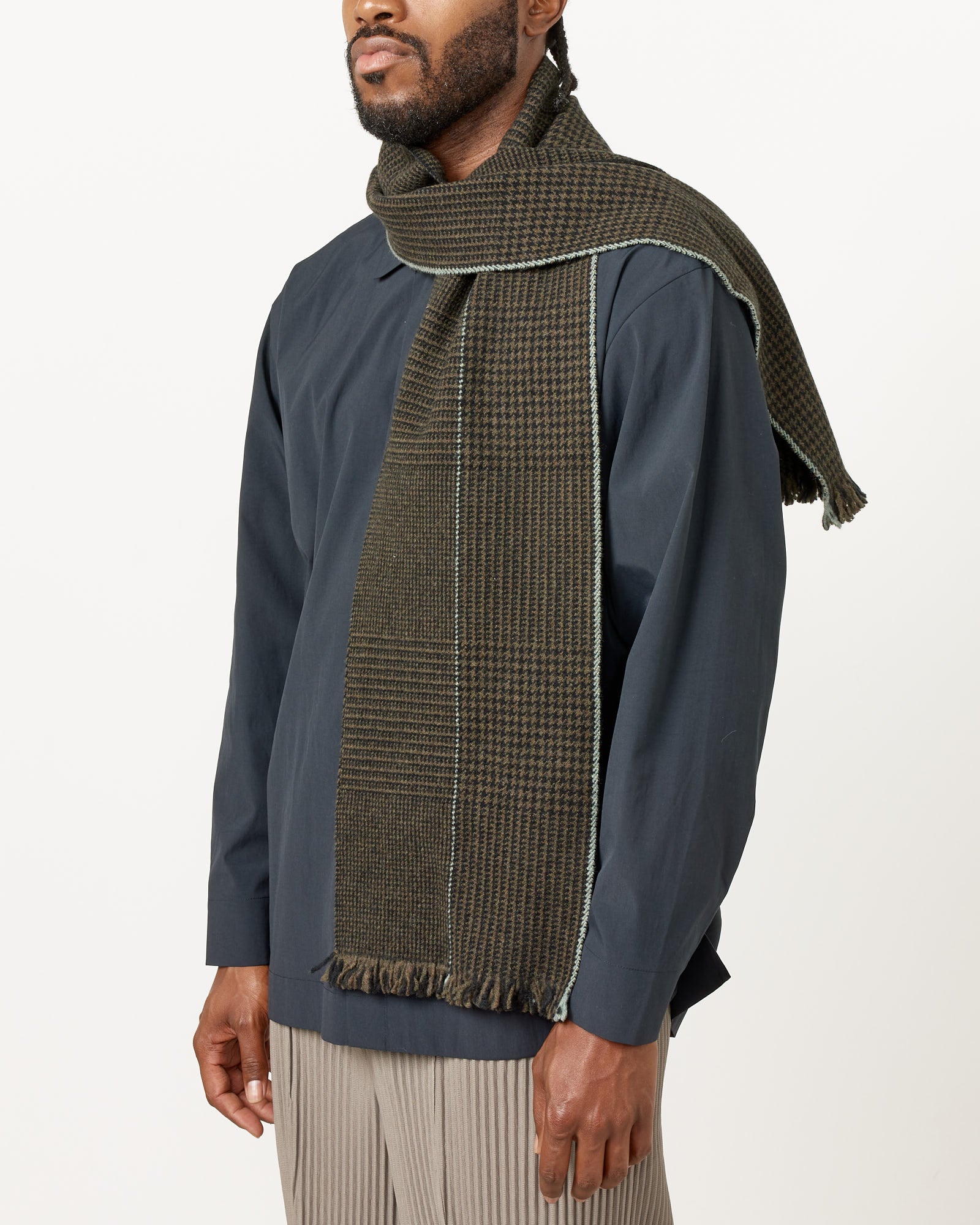 Oversized Glencheck Scarf