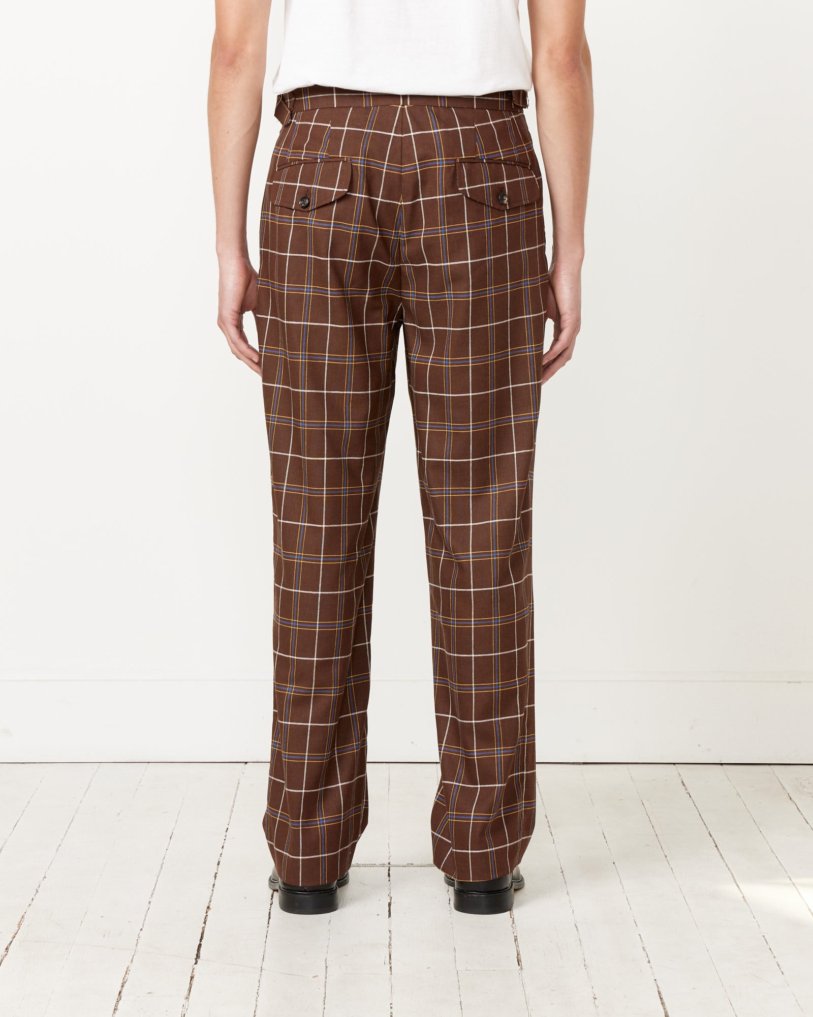 Bode Dunham Plaid Trouser Brown Multi - Brown Multi / 32 (255543)