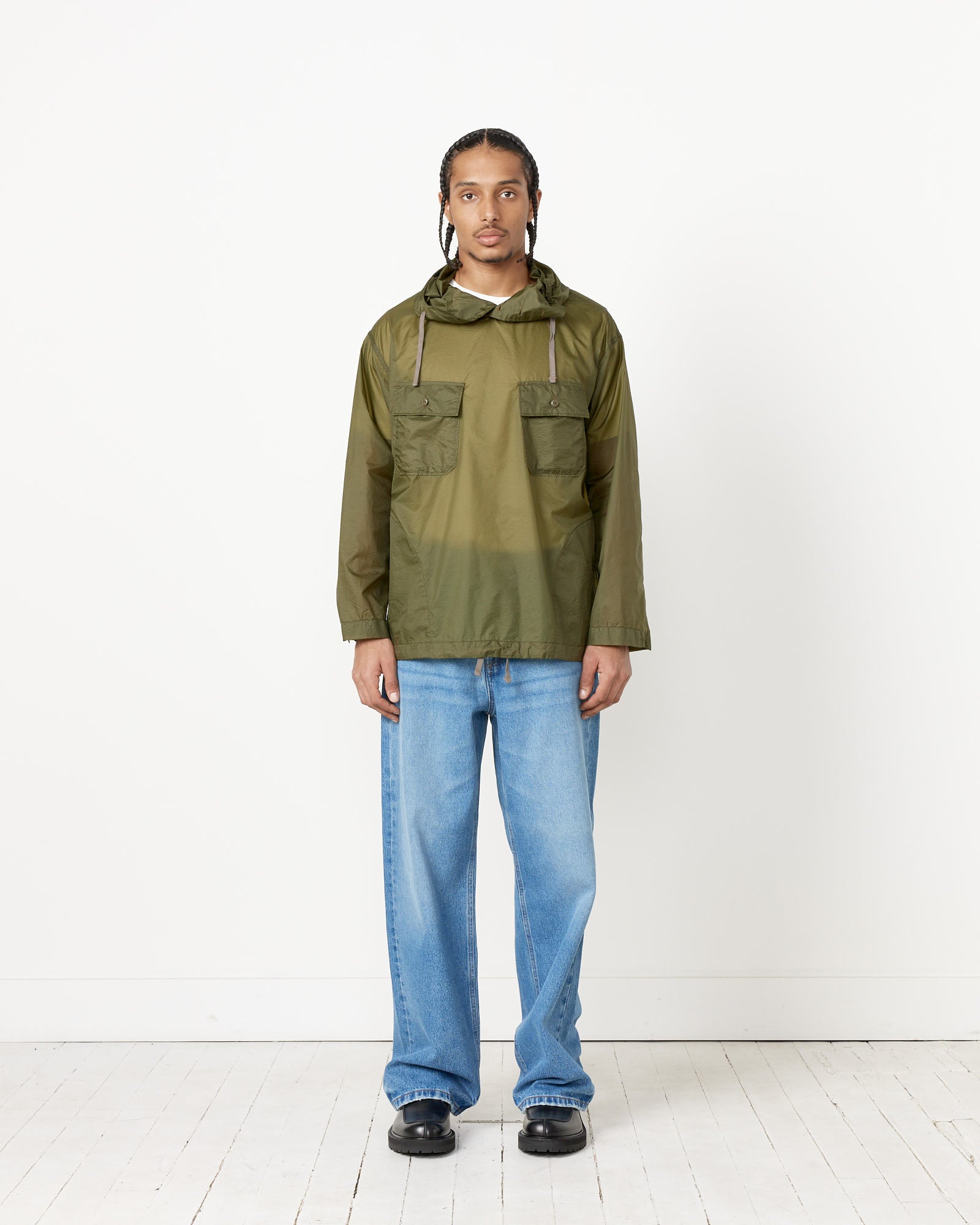 Engineered Garments Cagoule Shirt Olive - Olive / M (255582)