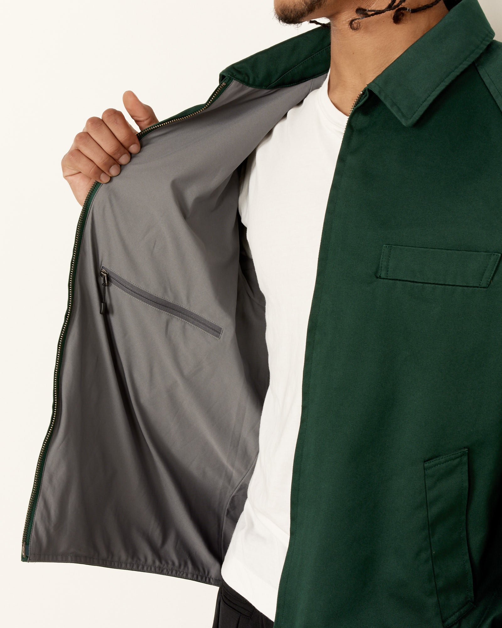 Nanamica Windstopper Chino Crew Jacket Green - Green / M (255691)