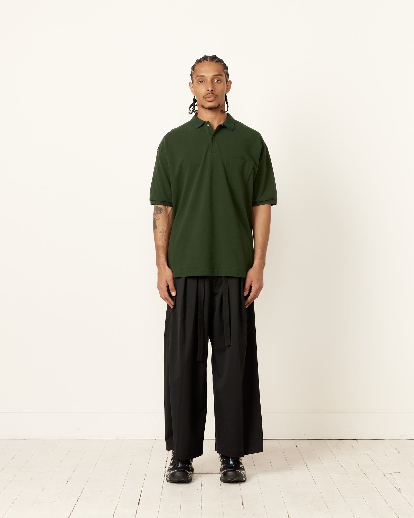 Nanamica S/S Polo Shirt Green - Green / M (255731)