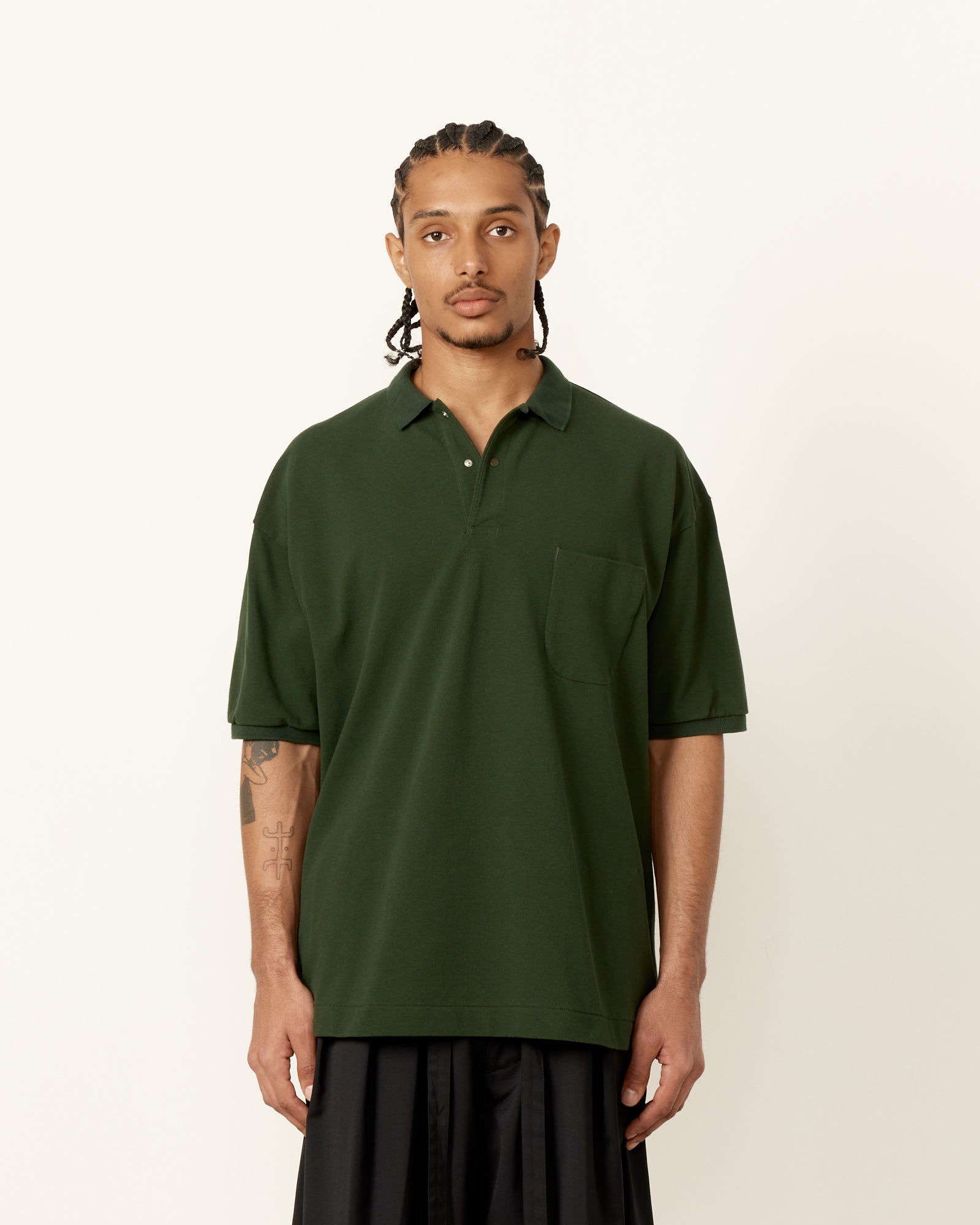 Nanamica S/S Polo Shirt Green - Green / M (255731)