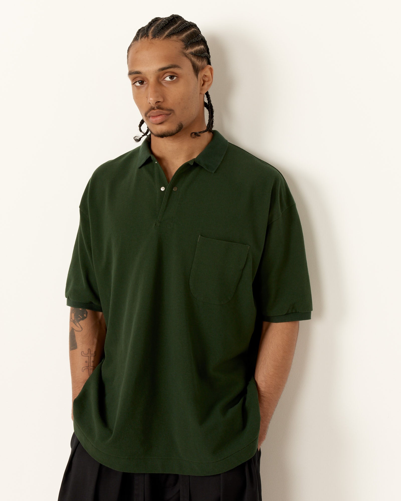 Nanamica S/S Polo Shirt Green - Green / M (255731)