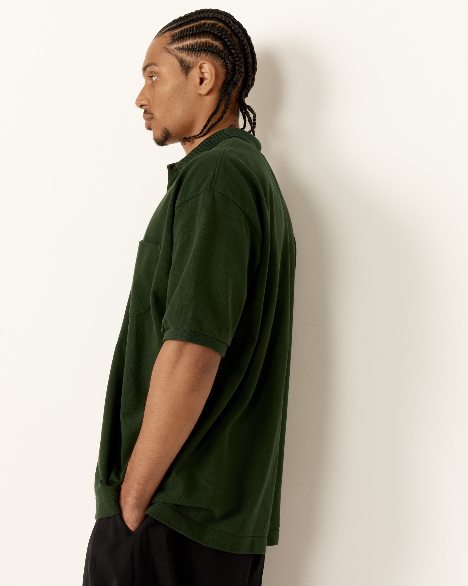 Nanamica S/S Polo Shirt Green - Green / M (255731)