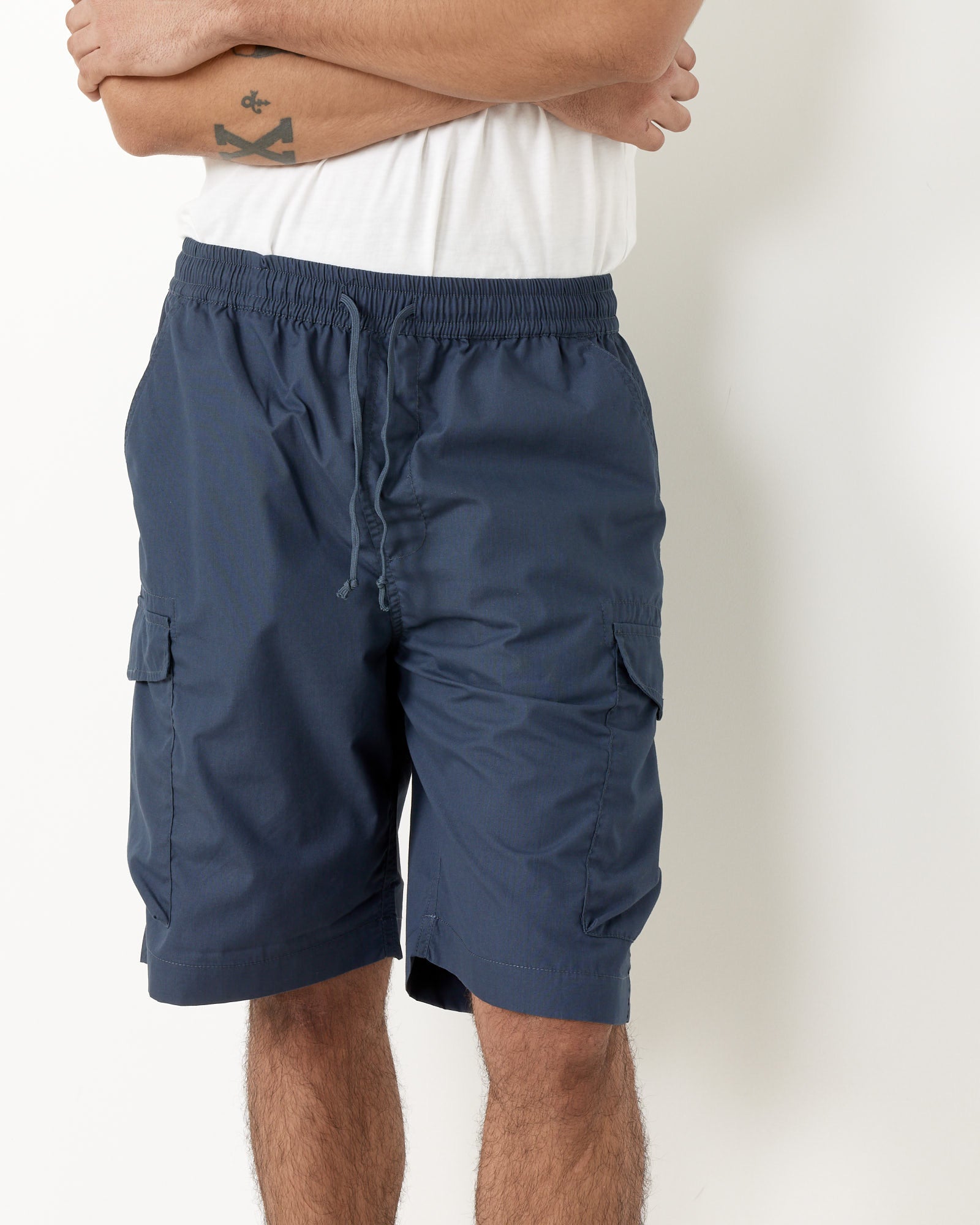 Parachute Short in Navy