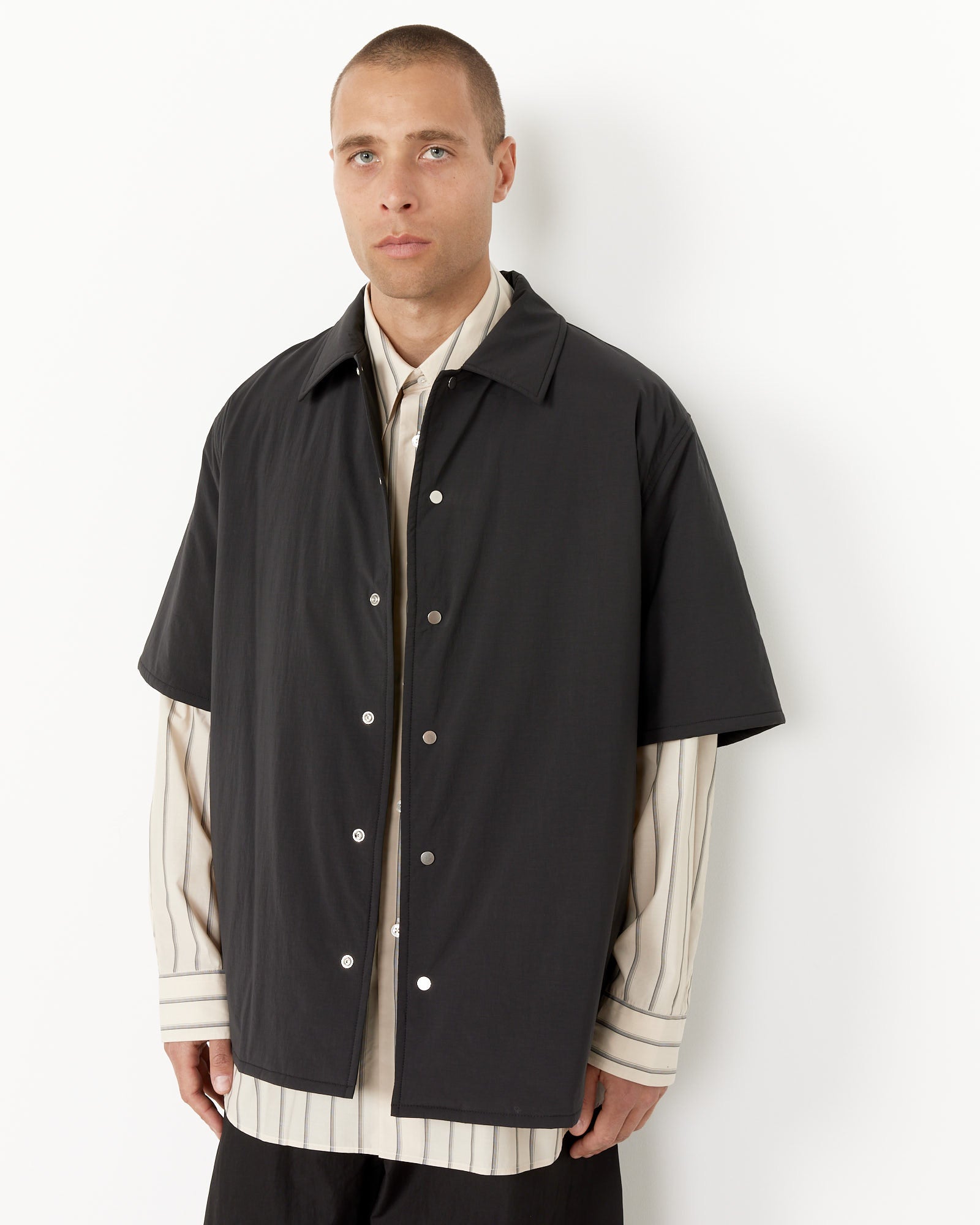 Studio Nicholson Padded Shirt - Black / M (255799)