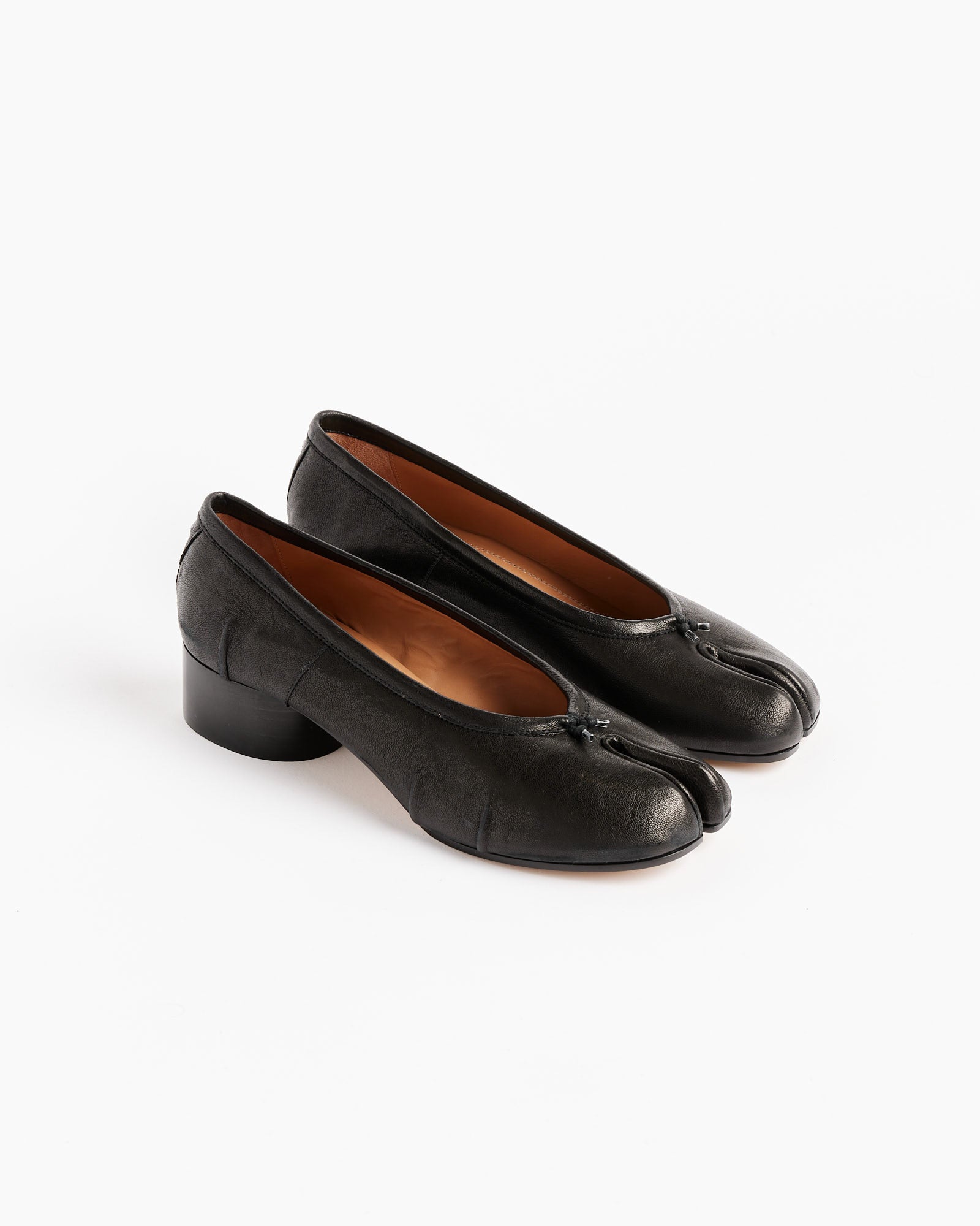 Tabi Ballerina Heels in Black - Black / 37 (255924)