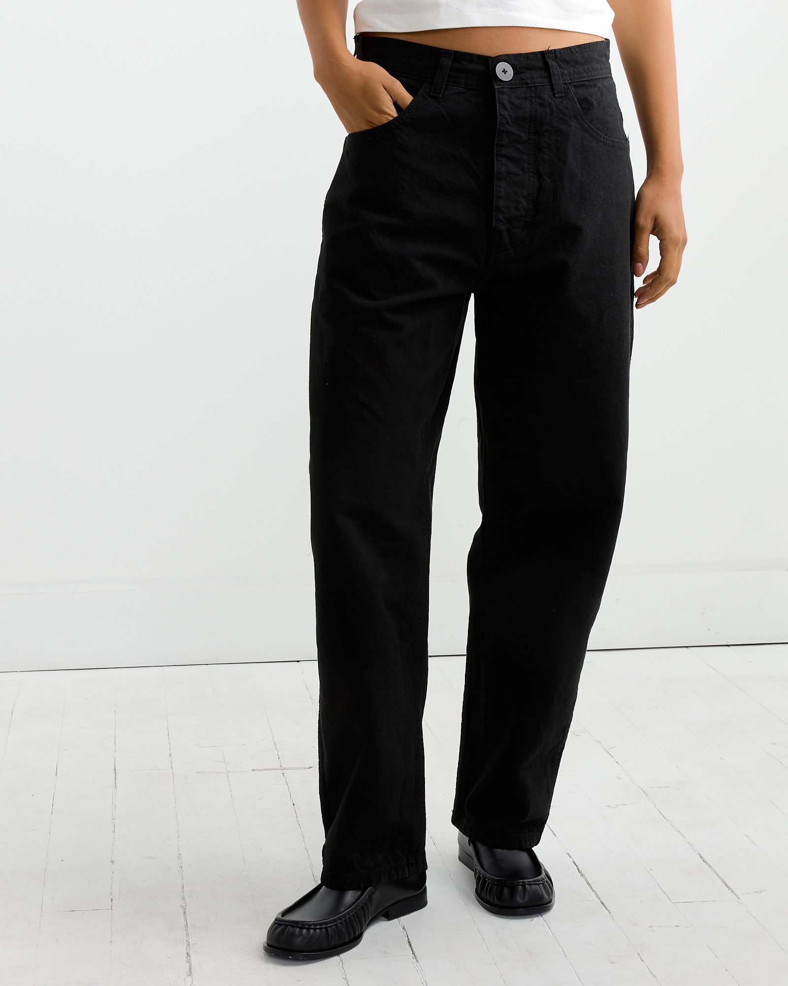 California Wide Pant in Black - Black / 2 (255956)