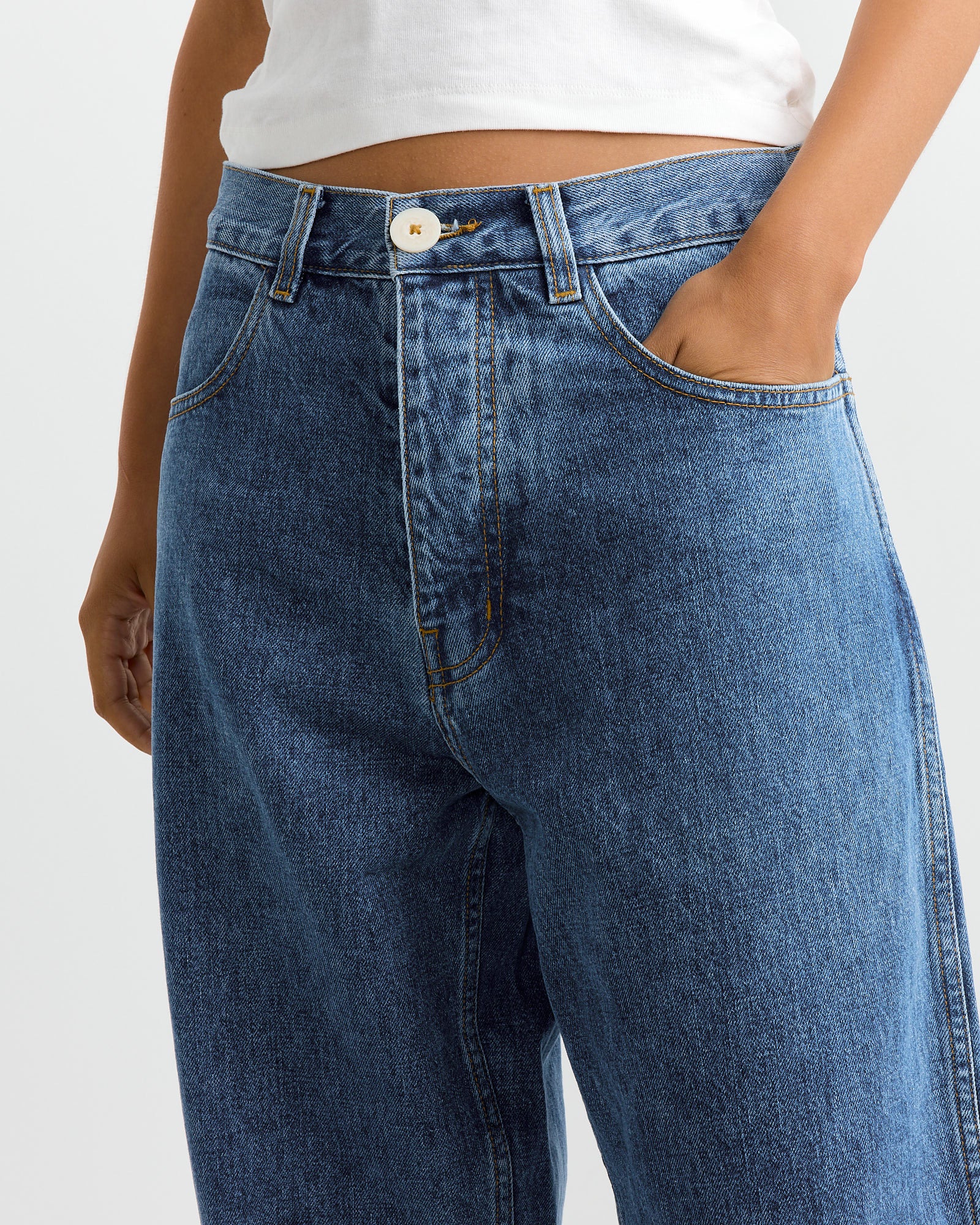 California Wide Pant in Cowboy Blue