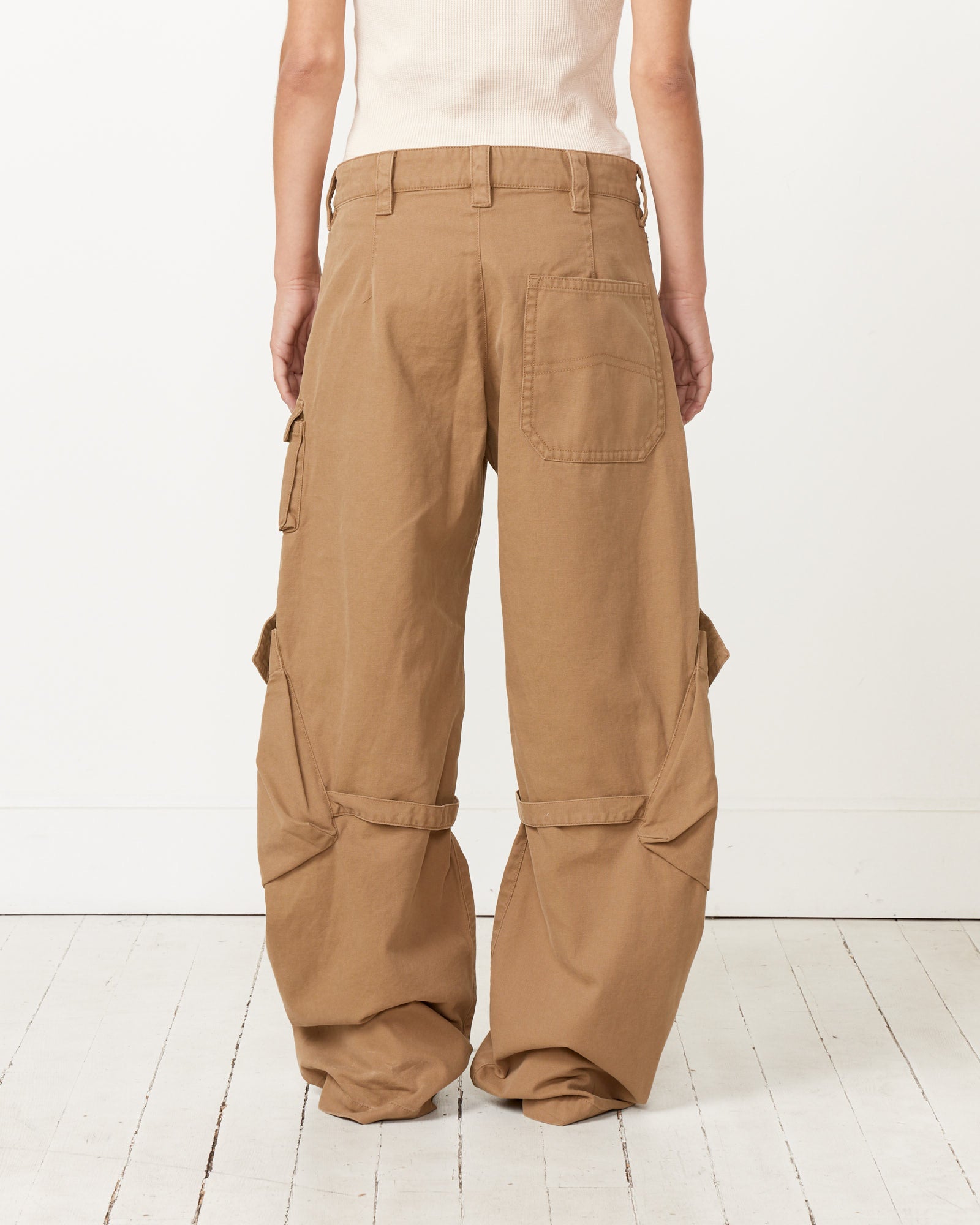 Cargo Trousers in Cold Beige