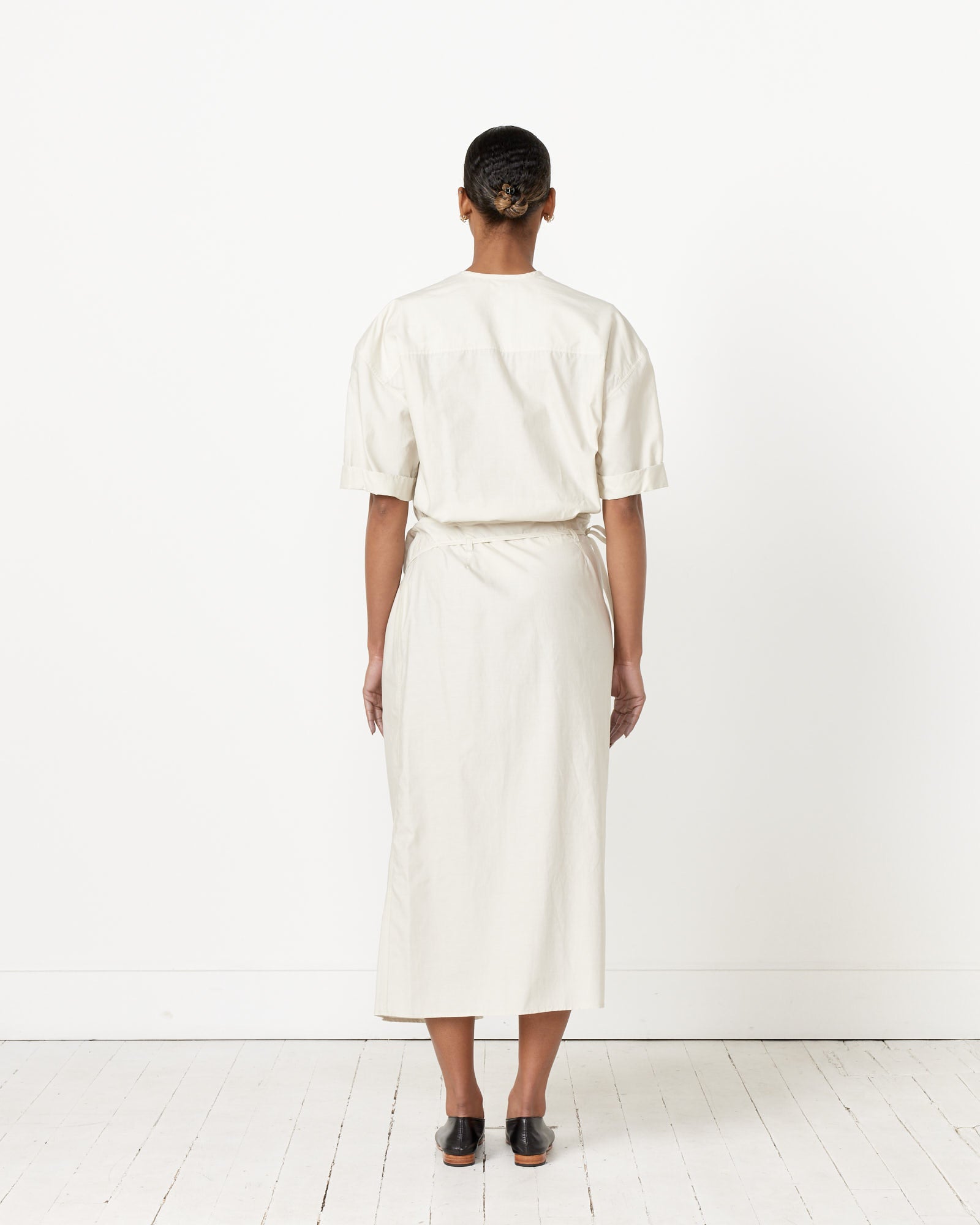 Lemaire S/S Wrap Dress Pale Mastic - Pale Mastic / 36 (256542)