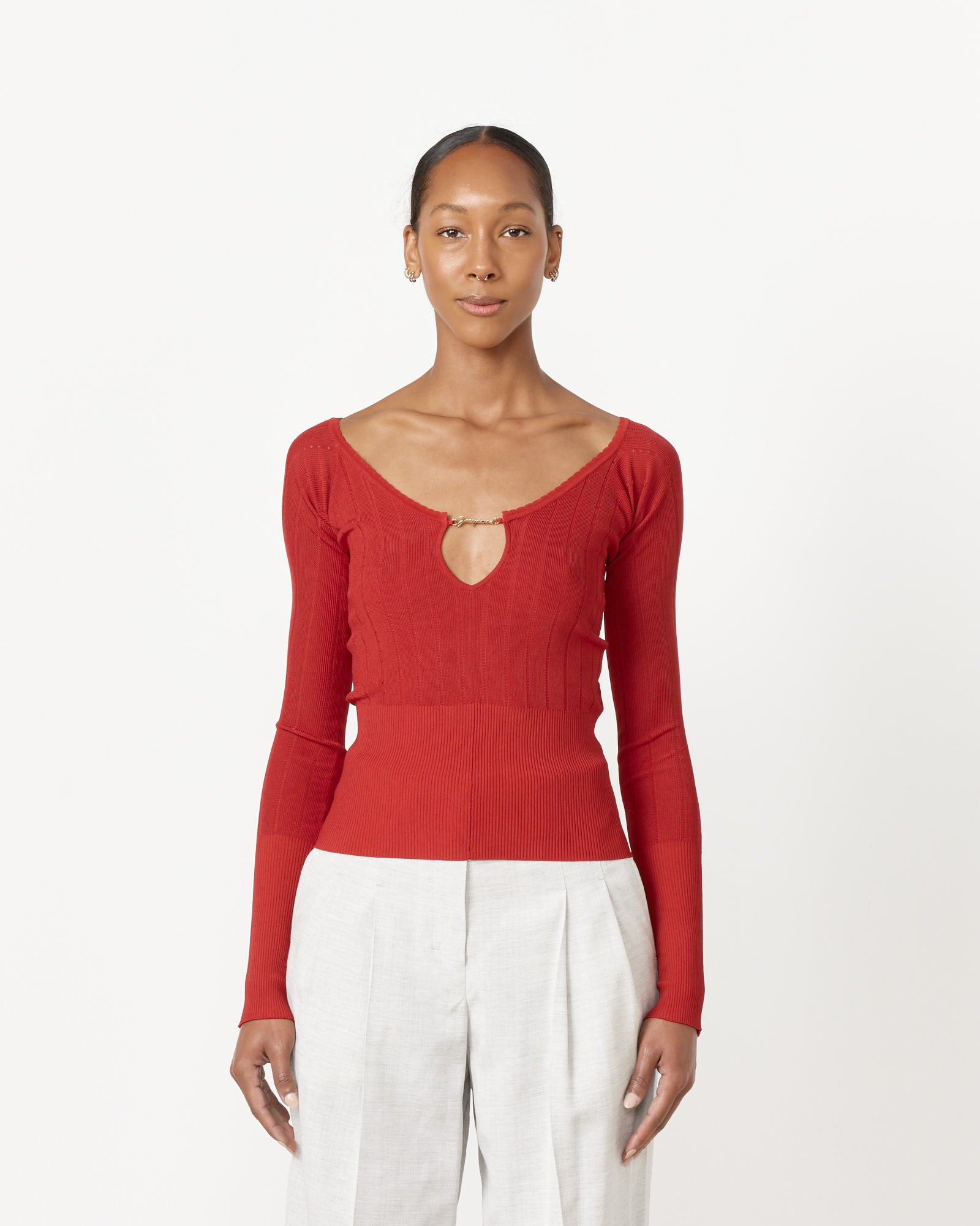 Le Haut Pralu Top in Dark Red