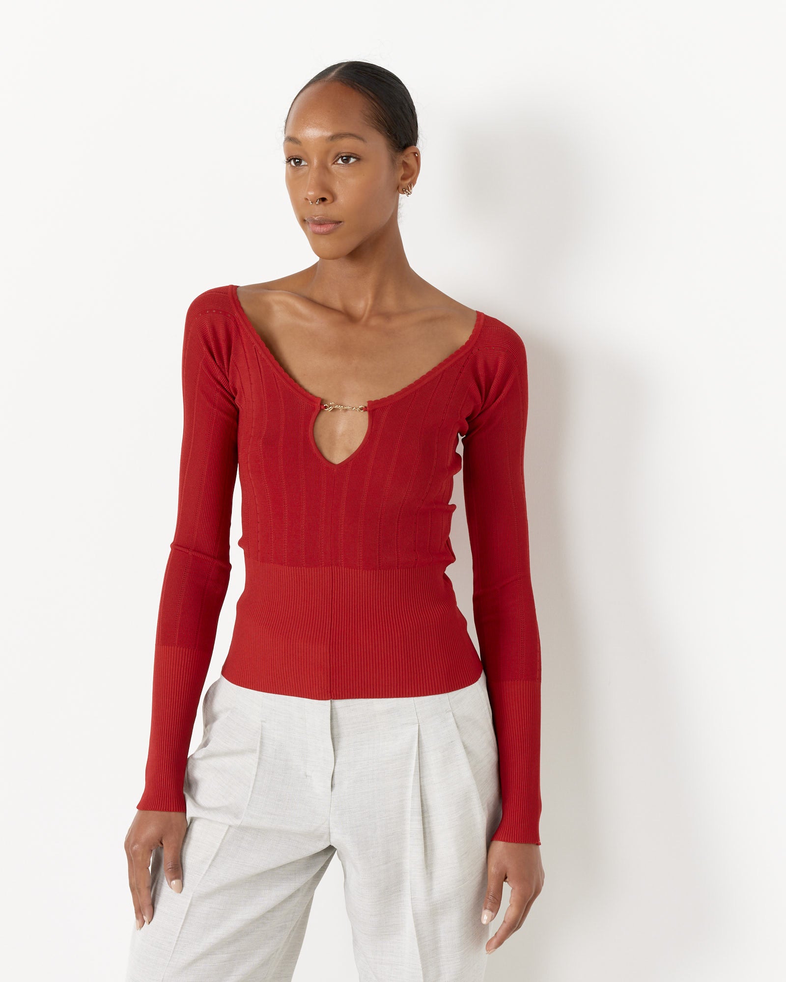 Le Haut Pralu Top in Dark Red