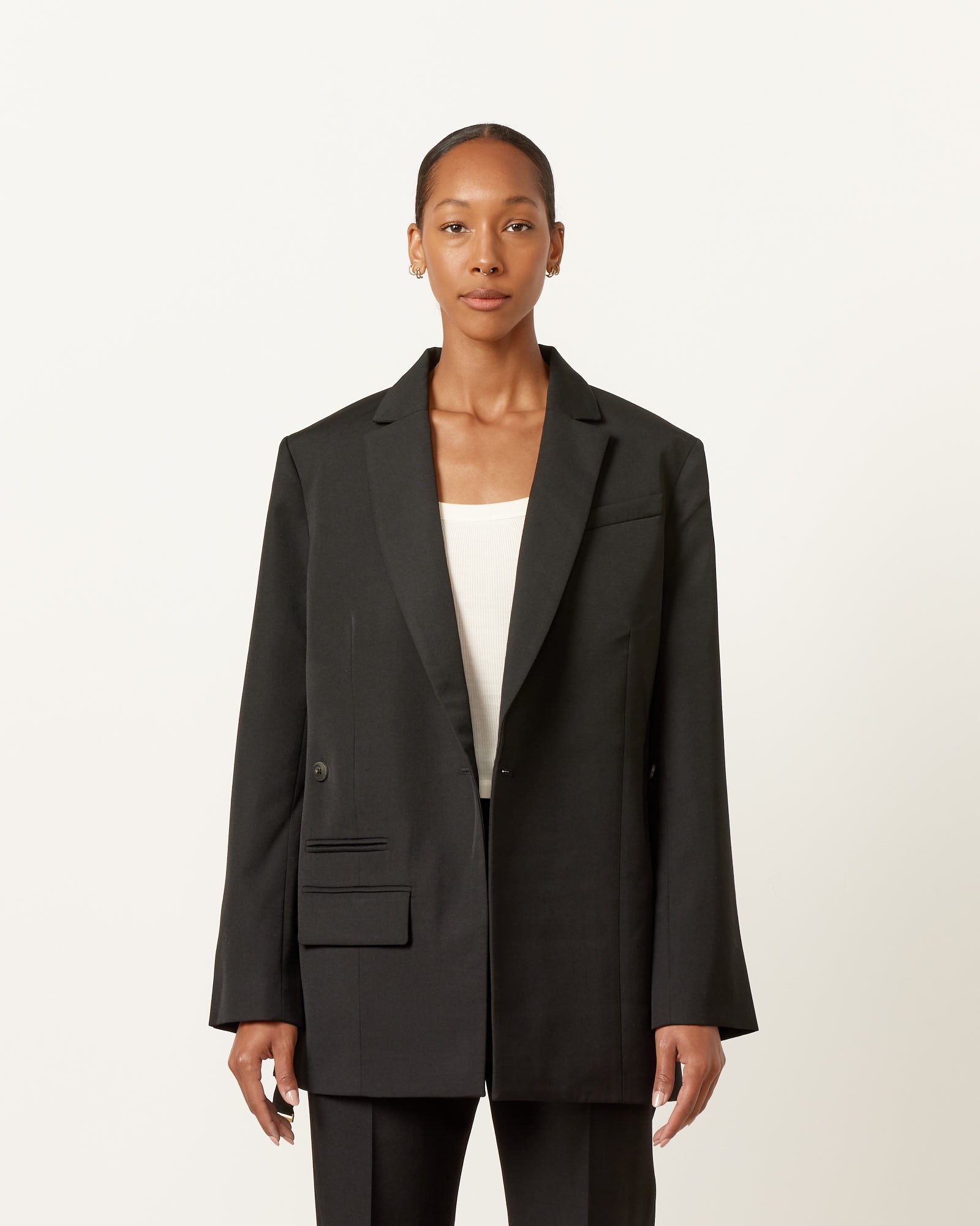 Jacquemus La Veste Tibau Blazer Black - Black / 36 (256724)