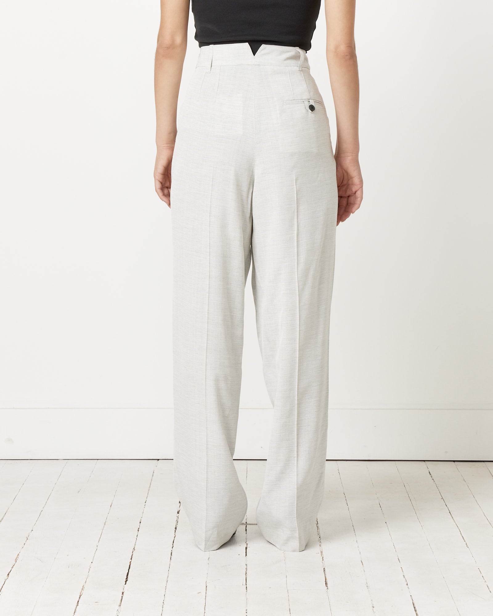 Le Pantalon Titolo Trouser in Light Grey