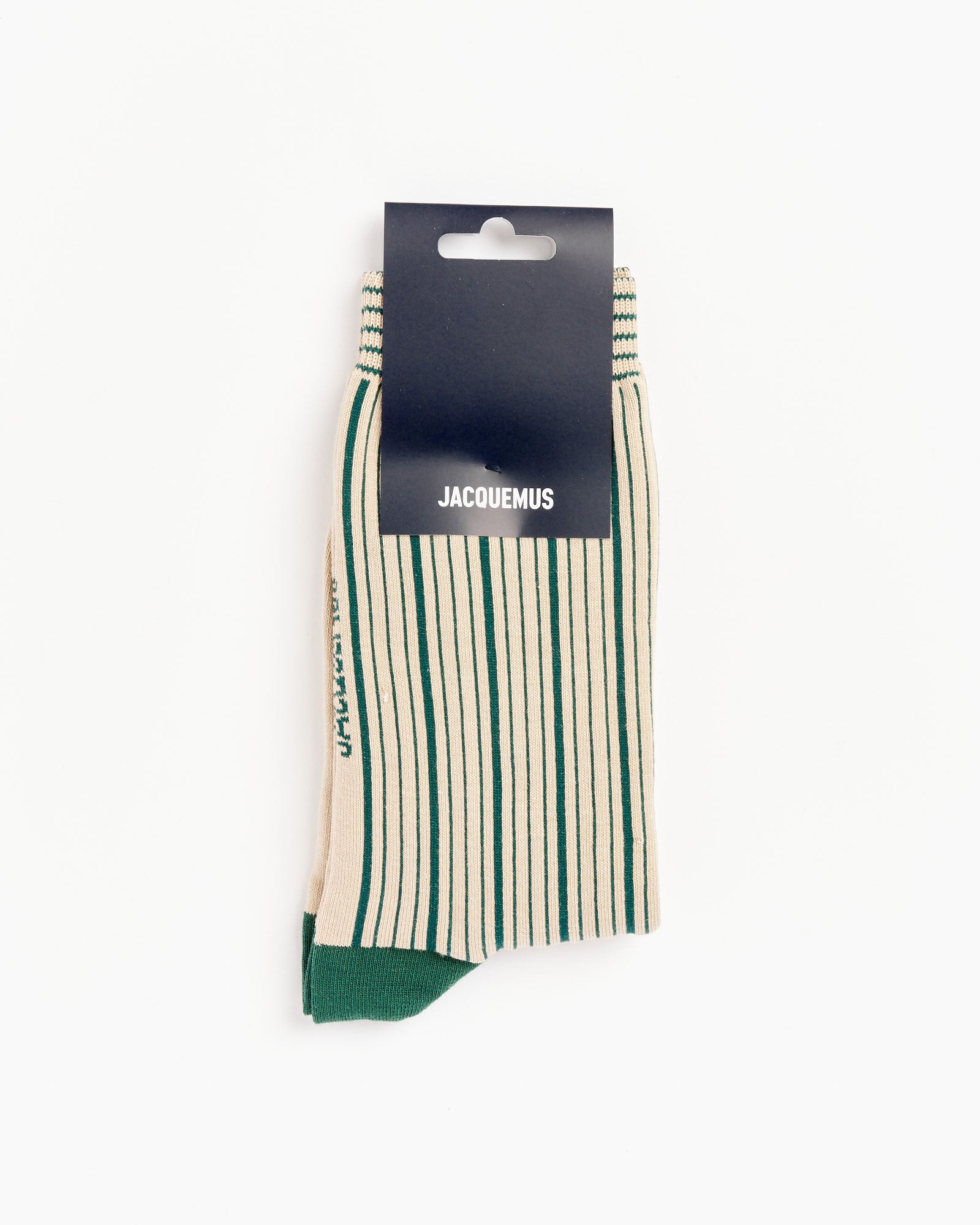 Jacquemus Les Chaussettes Pablo Socks Green/Beige - Green/Beige / 36-38 (256769)