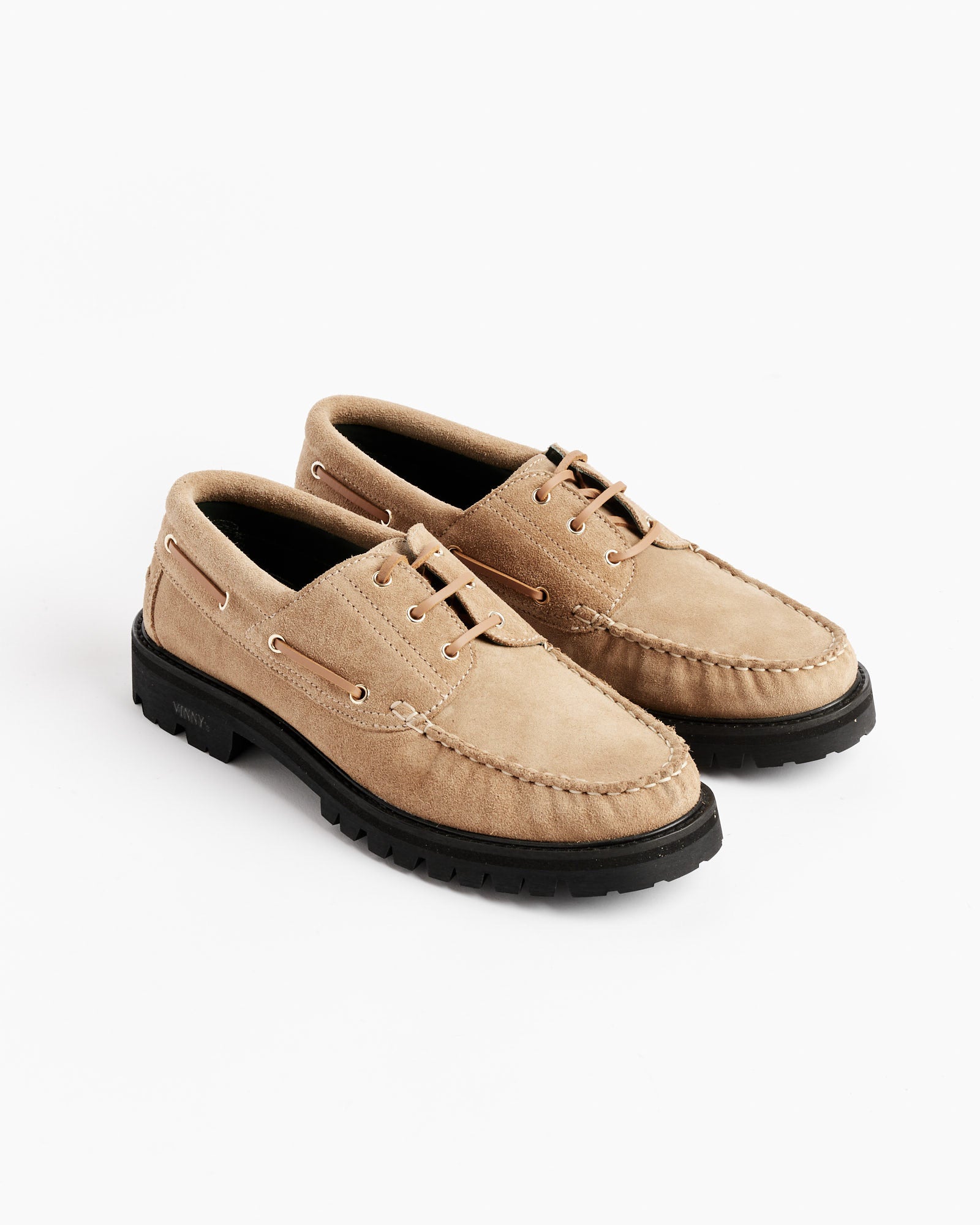 Vinny's Aztec Boat Suede Shoe Sand - Sand / 43 (256845)