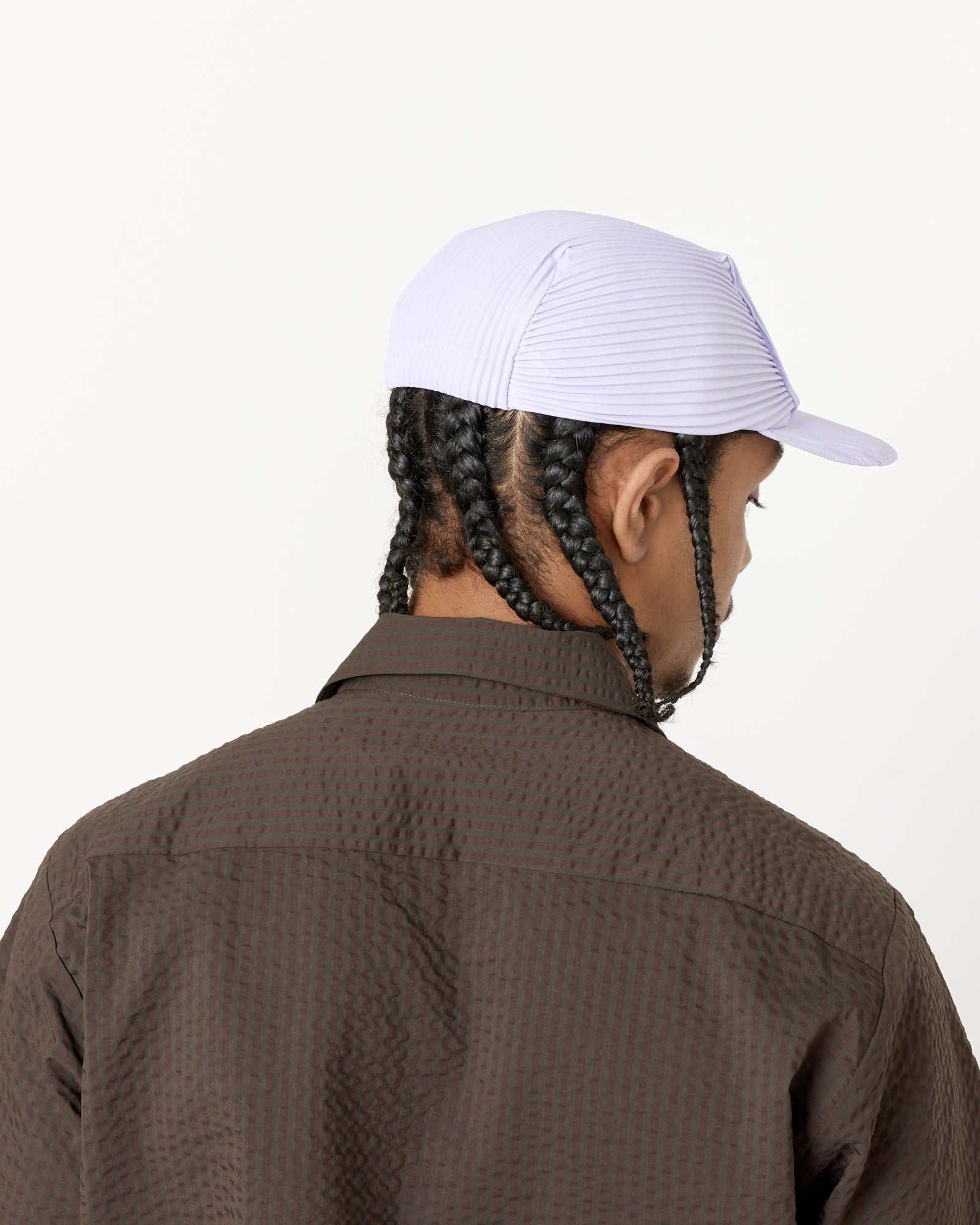 Issey Miyake Homme Plisse A405 Pleats Cap Soft Lavender - Soft Lavender / OS (256974)