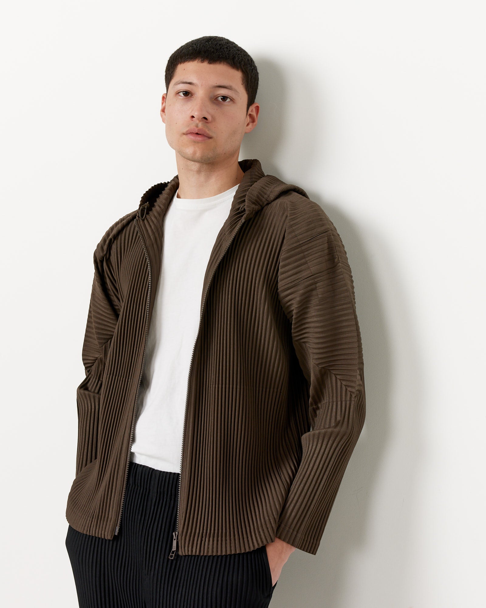 Issey Miyake Homme Plisse MC April Blouson Dark Khaki - Dark Khaki / 3 (256991)