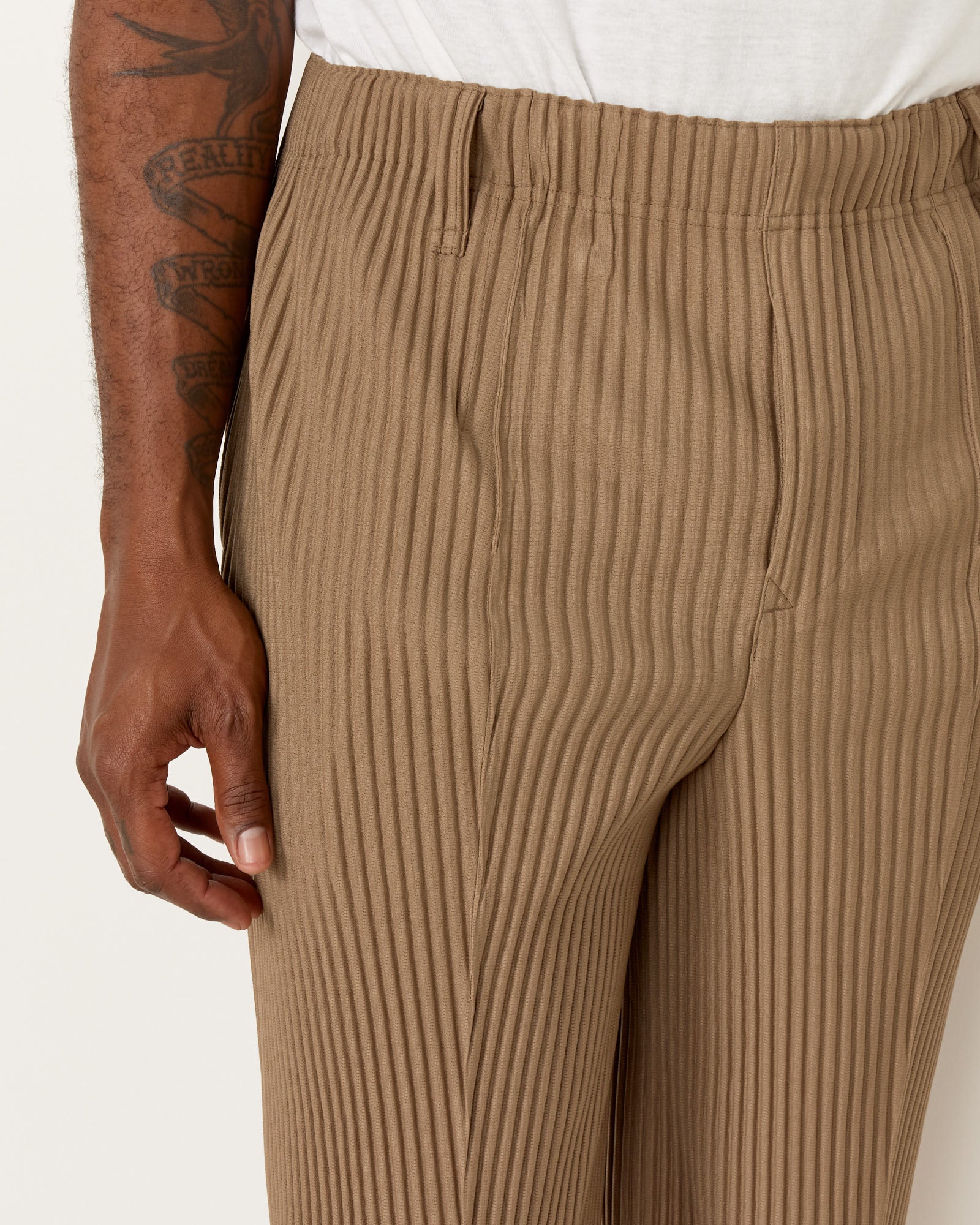 Issey Miyake Homme Plisse Compleat Trouser Light Mocha Brown - Light Mocha Brown / 2 (257005)