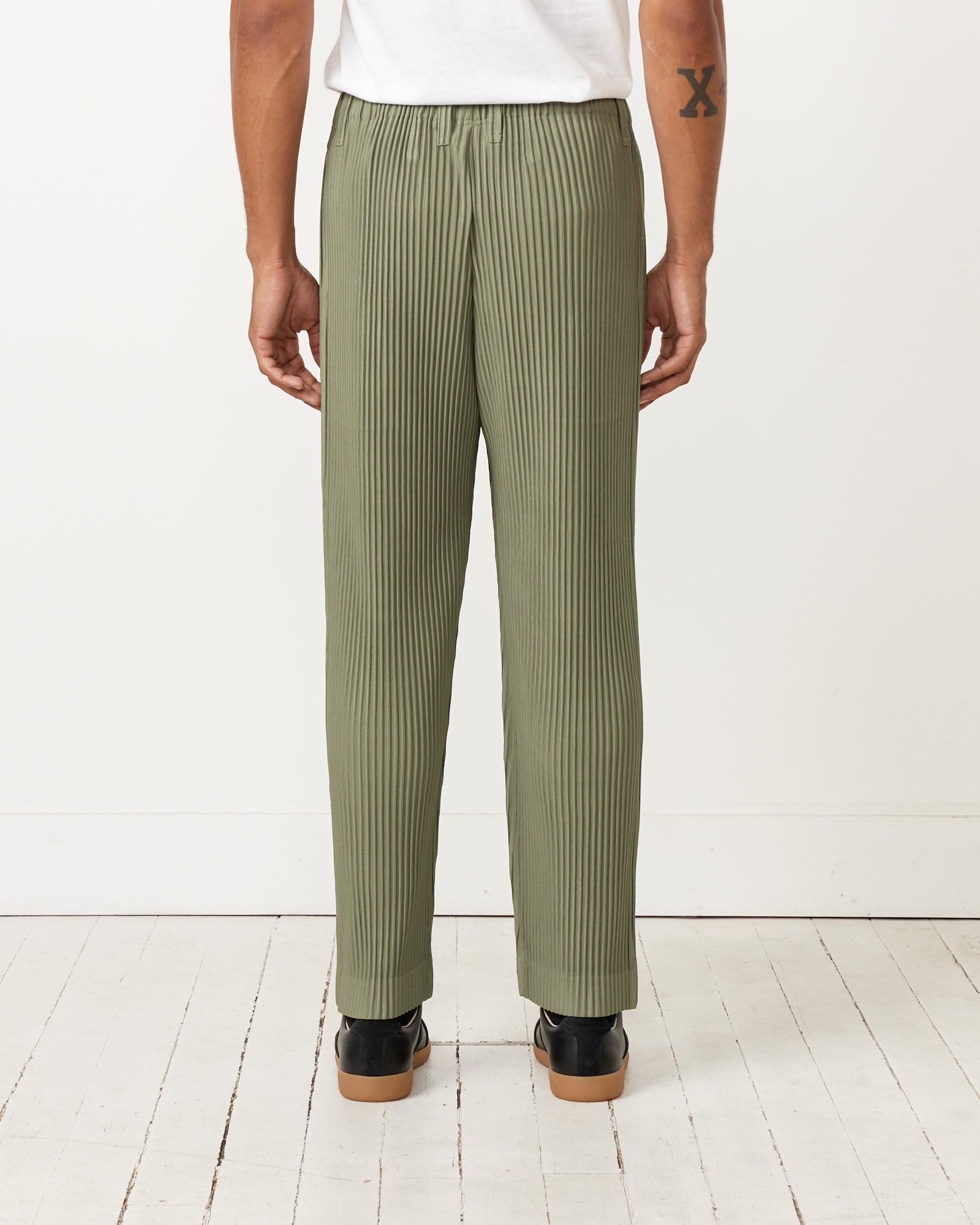 Issey Miyake Homme Plisse Color Pleats Pant Sage Green - Sage Green / 3 (257029)