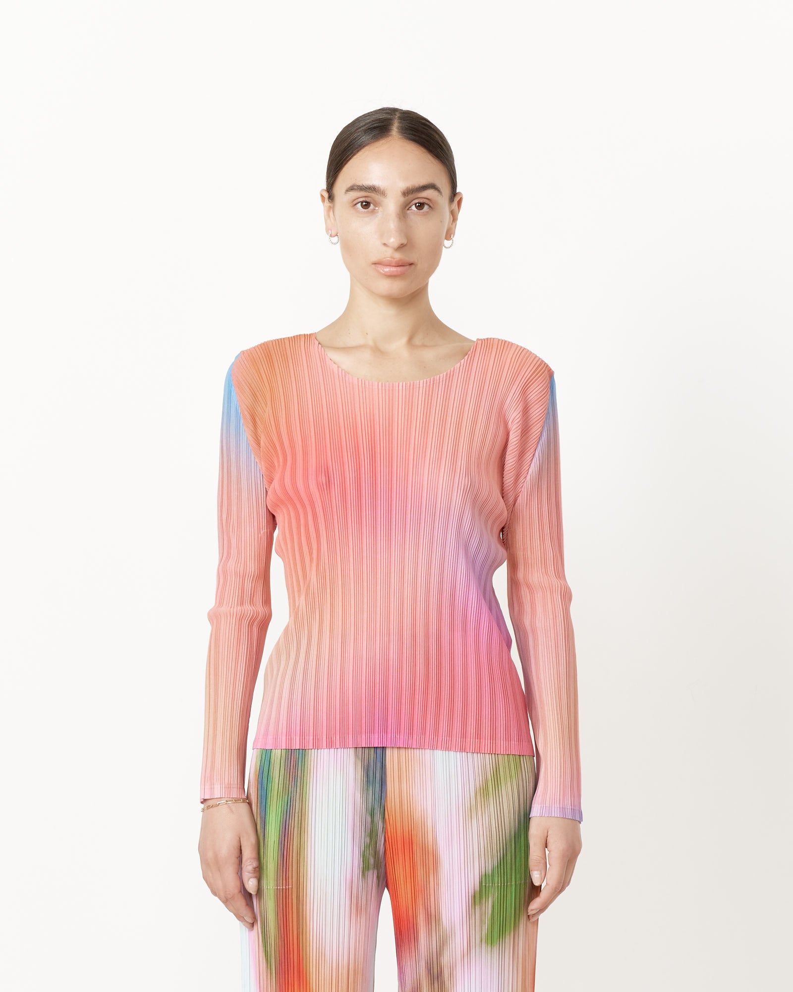 Issey Miyake Pleats Please Melty Rib Top Pink - Pink / 3 (257192)