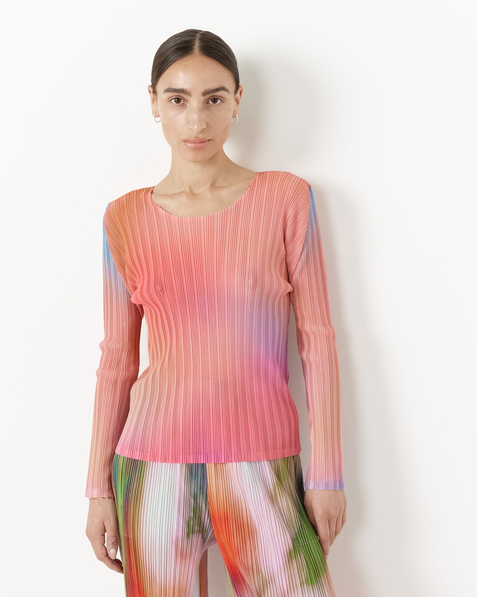 Issey Miyake Pleats Please Melty Rib Top Pink - Pink / 3 (257192)