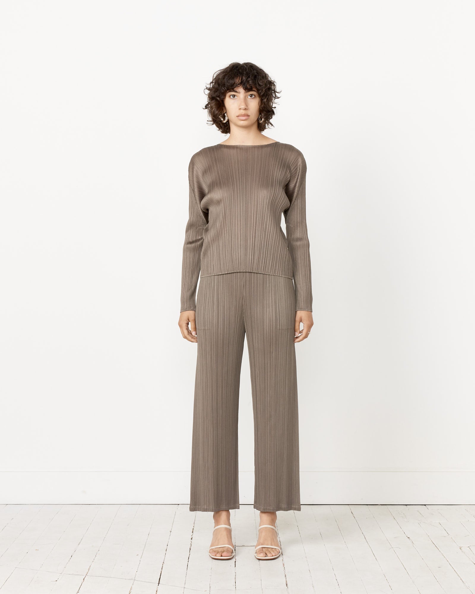 Issey Miyake Pleats Please MC March Top Khaki - Khaki / 3 (257214)