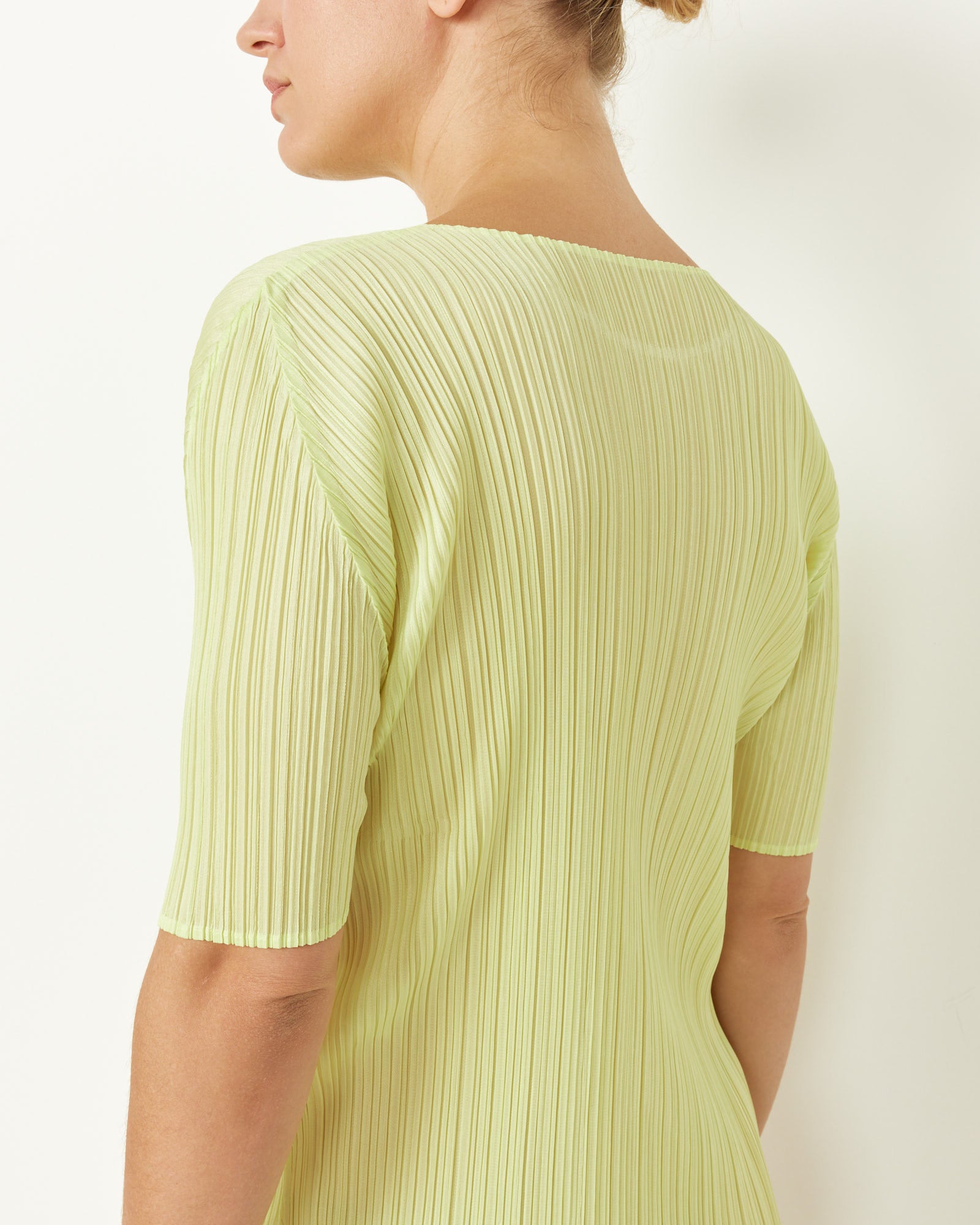 Issey Miyake Pleats Please MC May Dress Lemon Yellow - Lemon Yellow / 5 (257227)