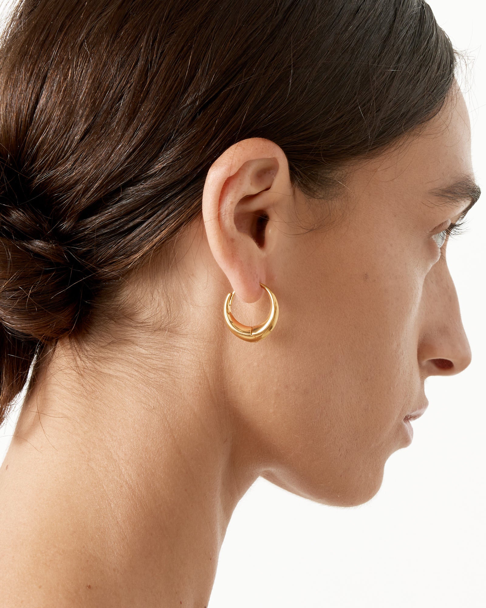 Large Sigrid Hoops in 18K Gold - Default Title (257873)