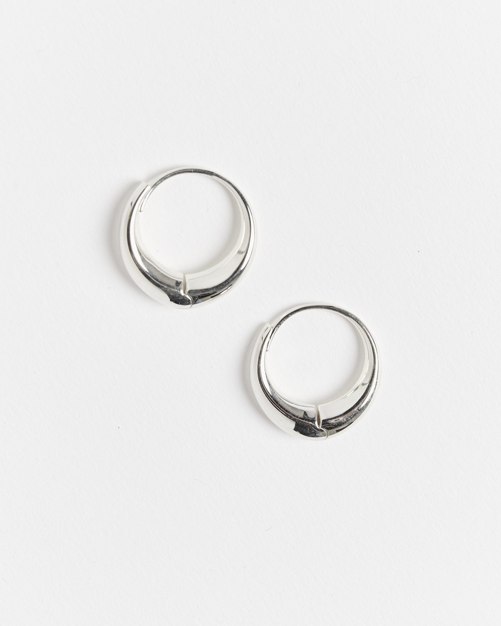 Large Sigrid Hoops in Sterling Silver