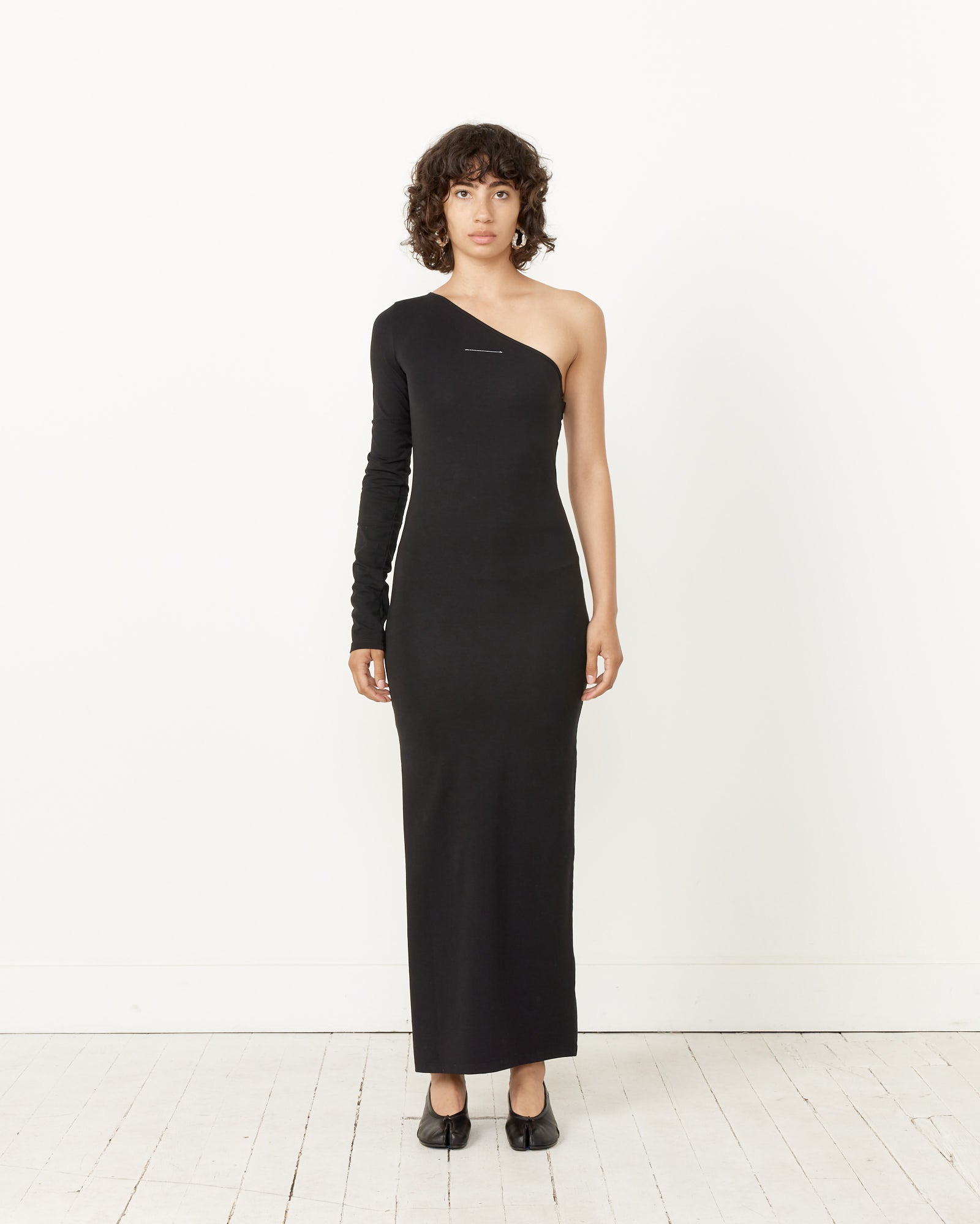 MM6 S62DD0032 Midi Dress Black - Black / S (257885)